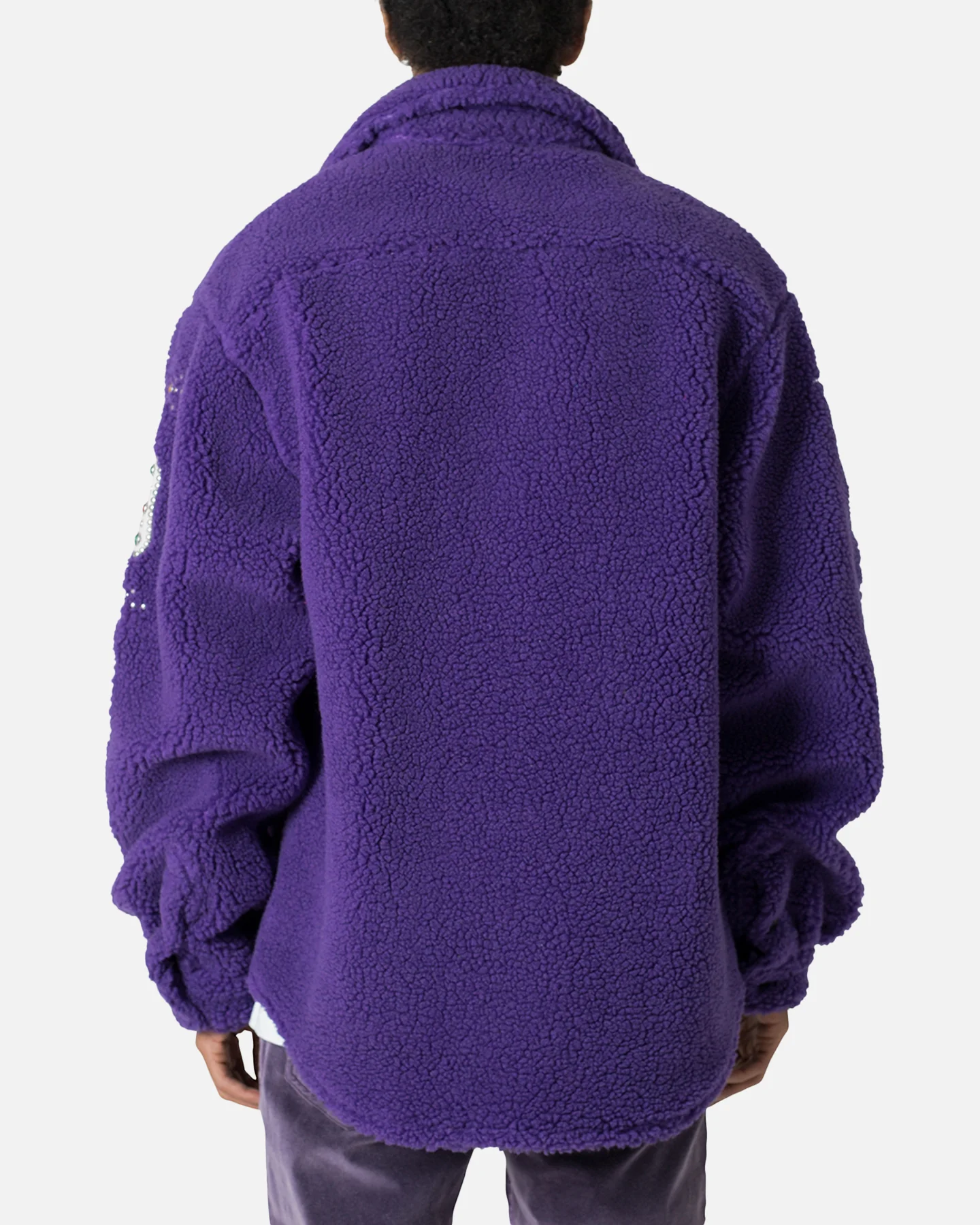 MNML Jewel Sherpa Jacket Purple - Image 4
