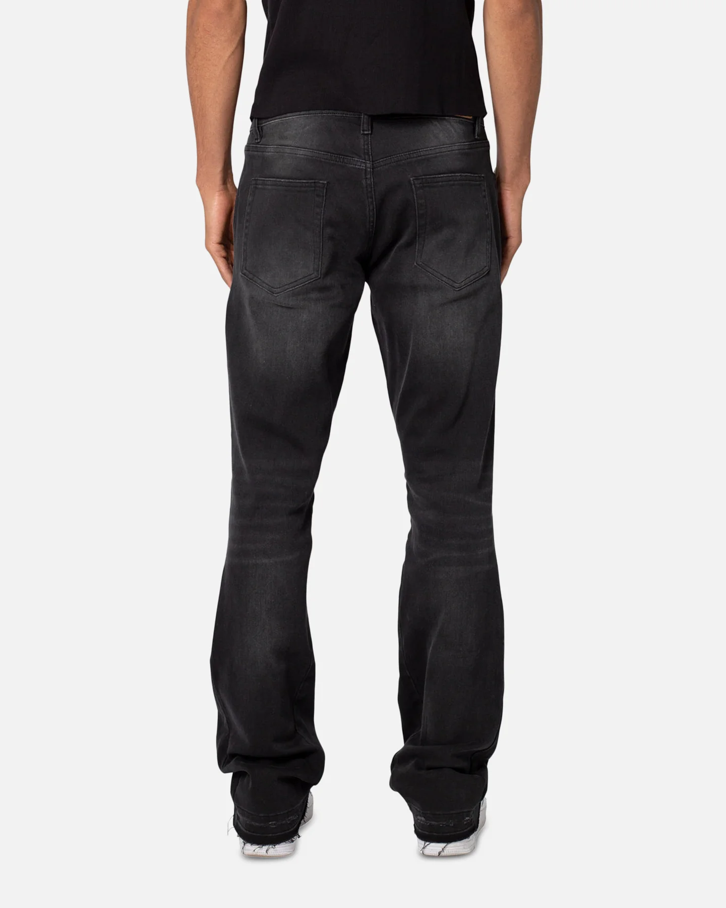 MNML M524 Slim Stacked Denim Jeans Washed Black - Image 4