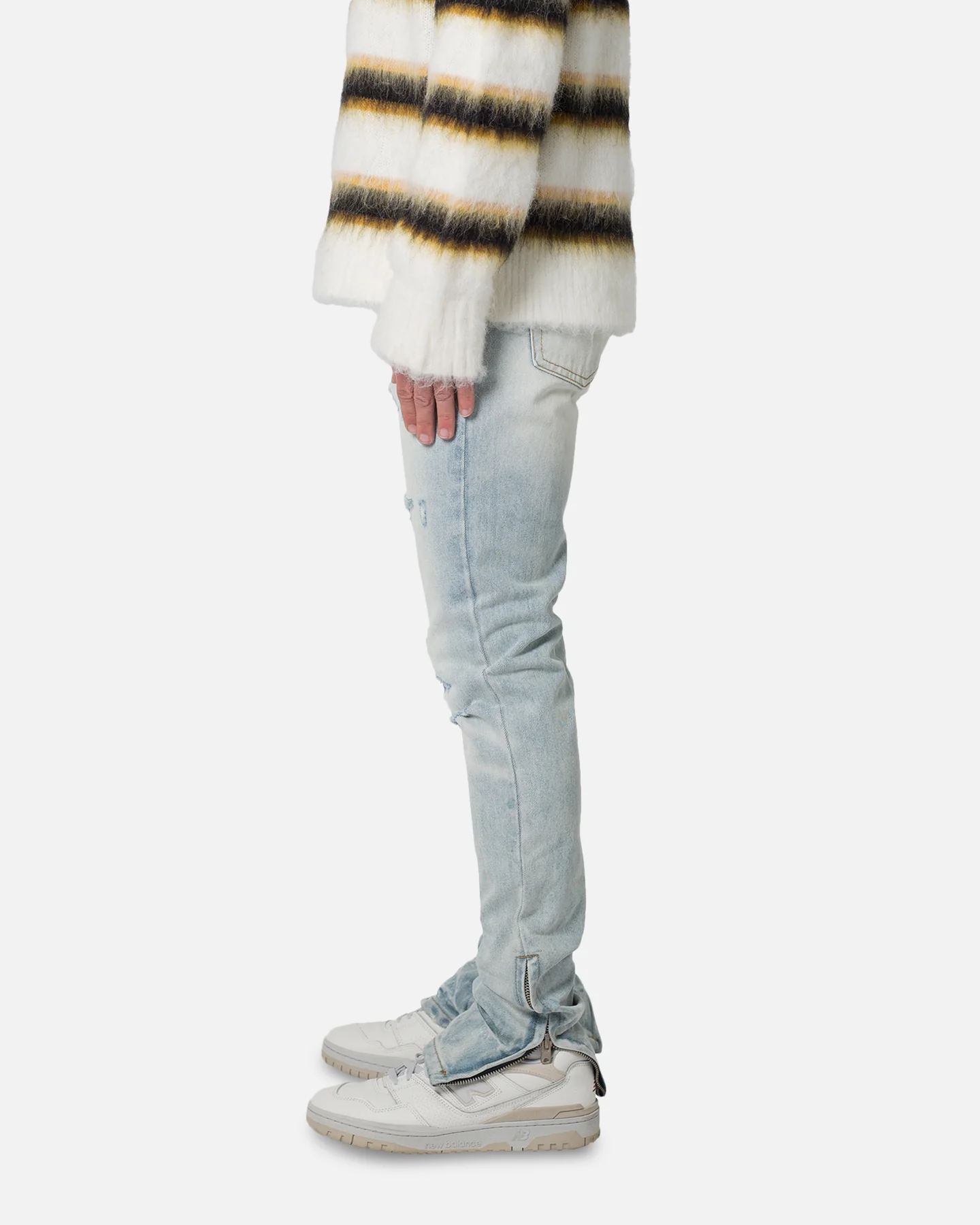 MNML M538 Slim Denim Jeans Blue - Image 3