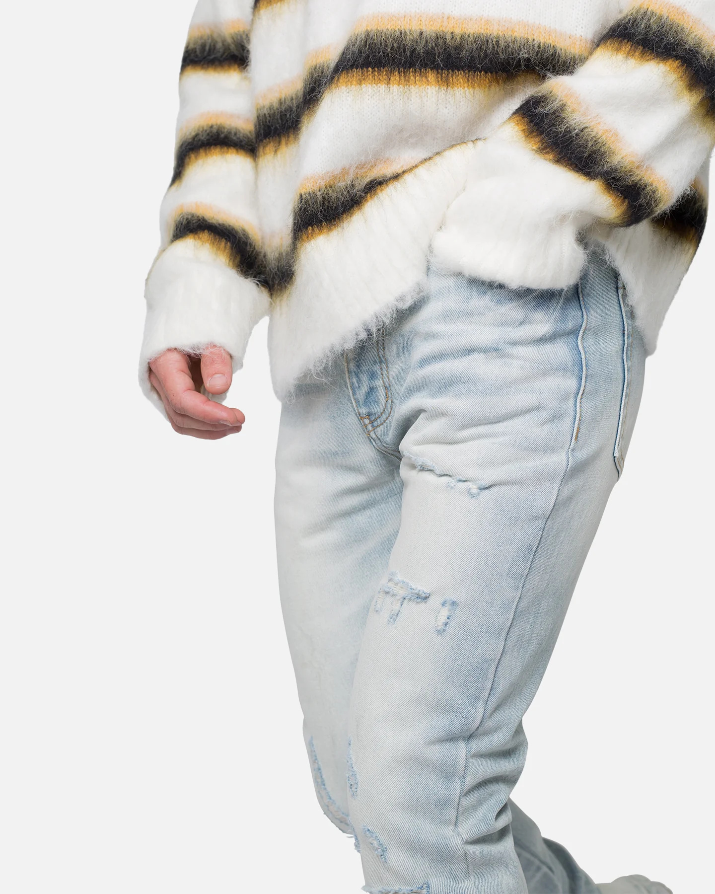 MNML M538 Slim Denim Jeans Blue - Image 5