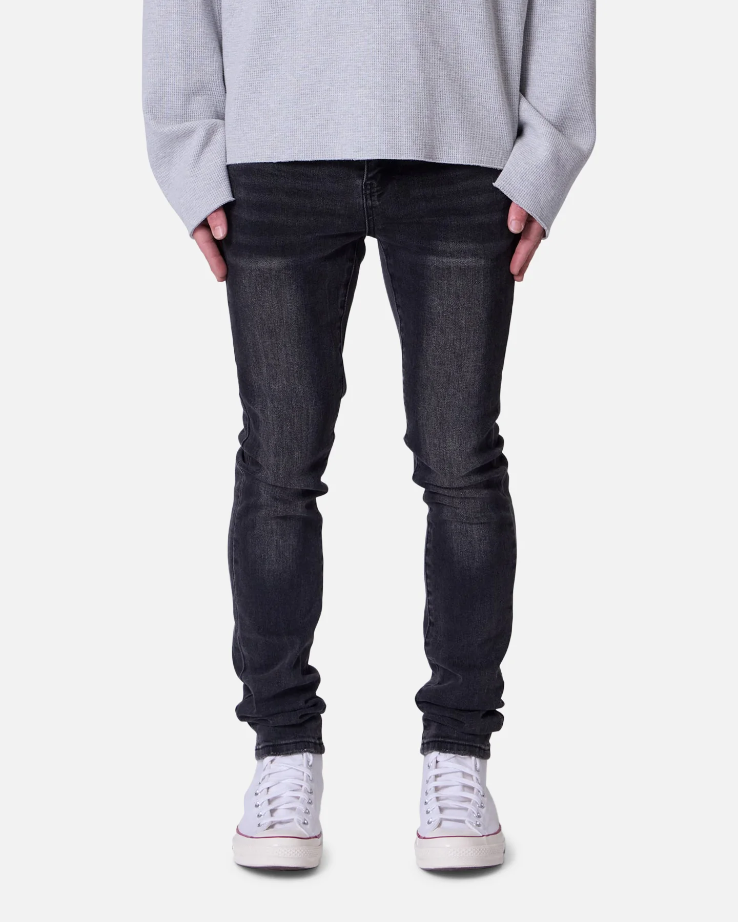 MNML Skinny Denim Jeans Washed Black