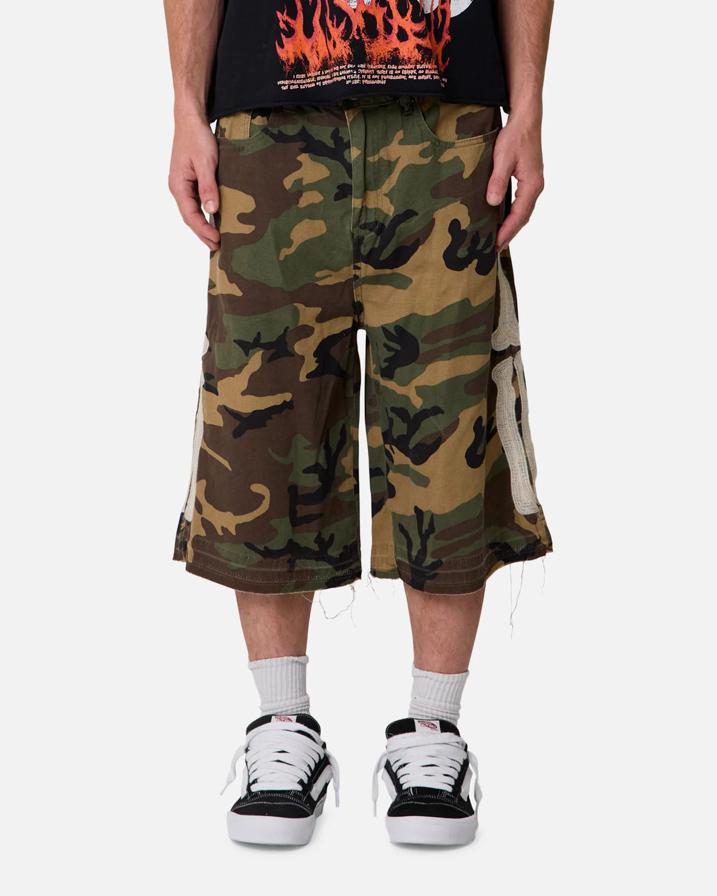 MNML Ultra Baggy Bone Shorts Camo