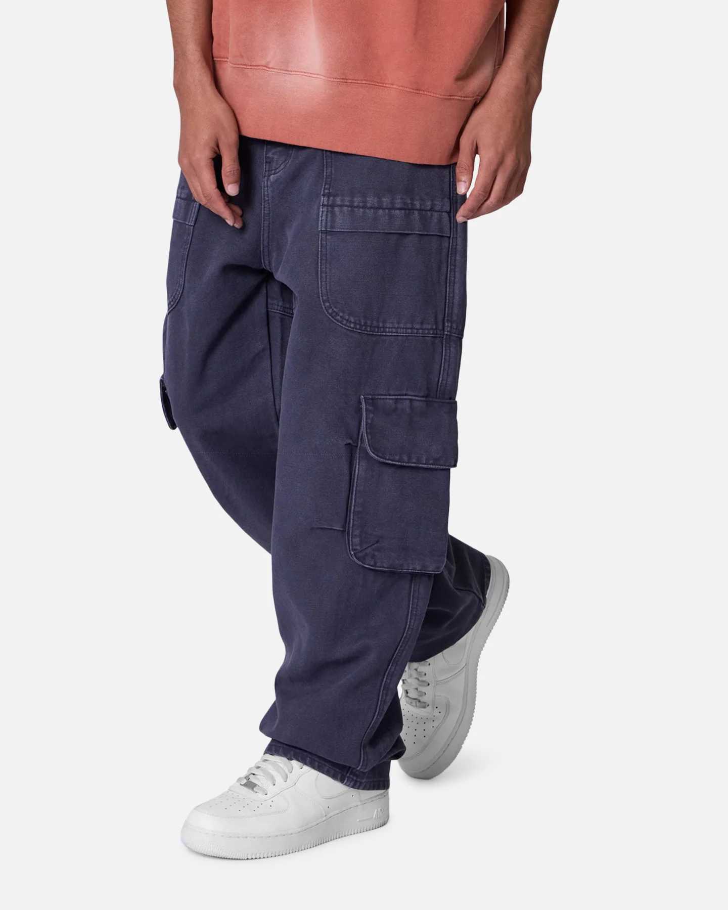 MNML Ultra Baggy Pocketeer Denim Pants Washed Black - Image 5