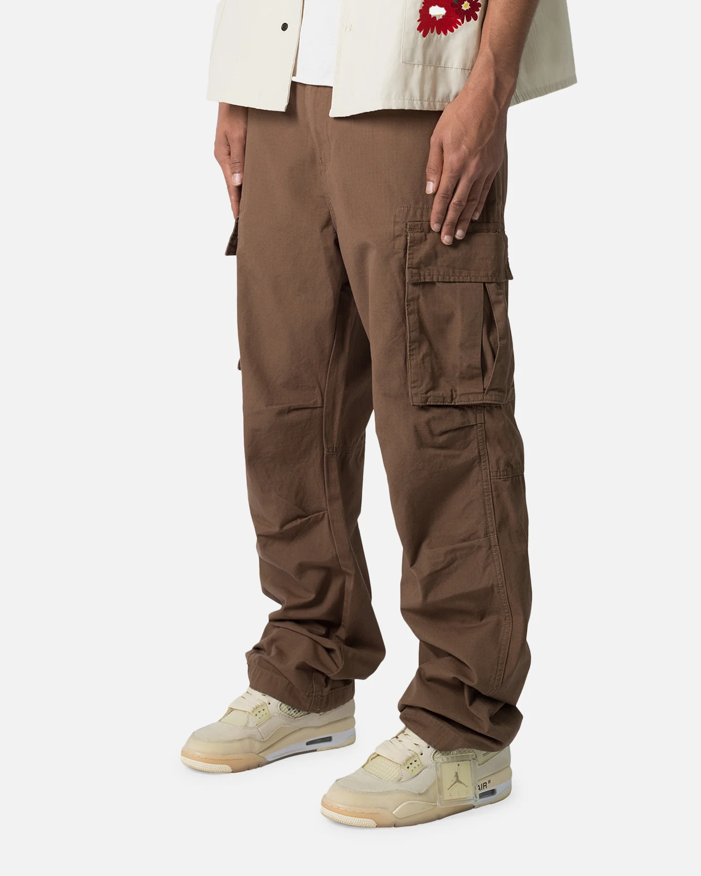 MNML Ultra Baggy Vintage Cargo Pants Brown - Image 2