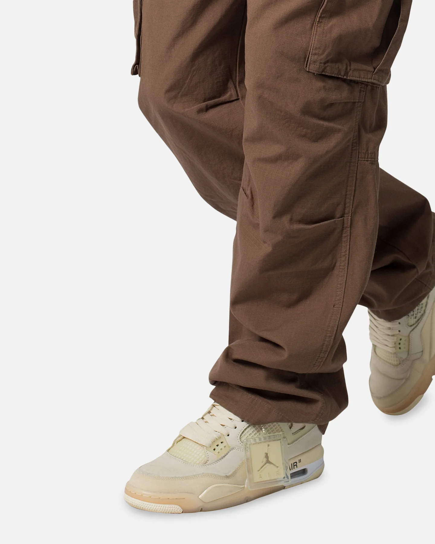 MNML Ultra Baggy Vintage Cargo Pants Brown - Image 6