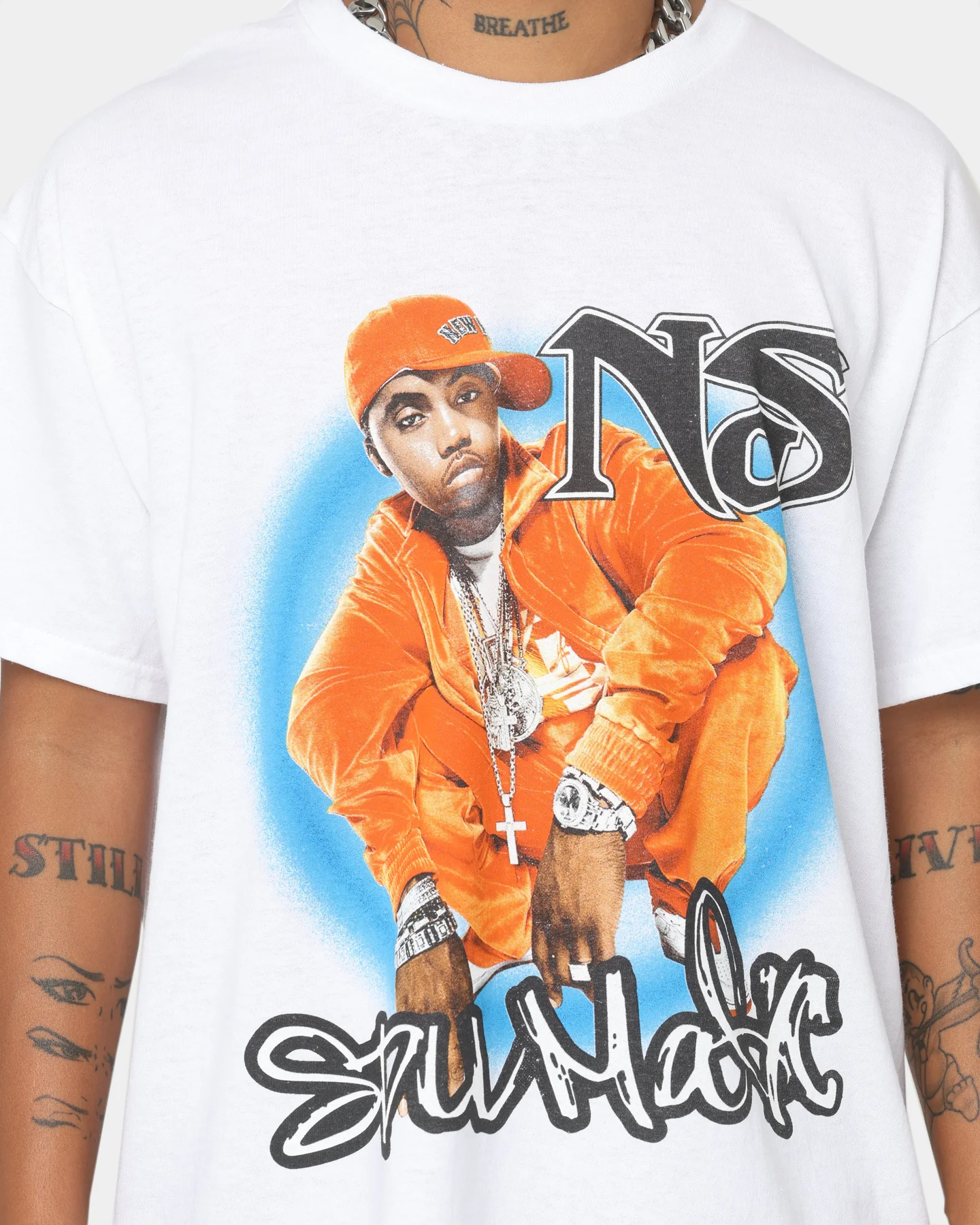 Nas Stillmatic Retro T-Shirt Black - Image 3