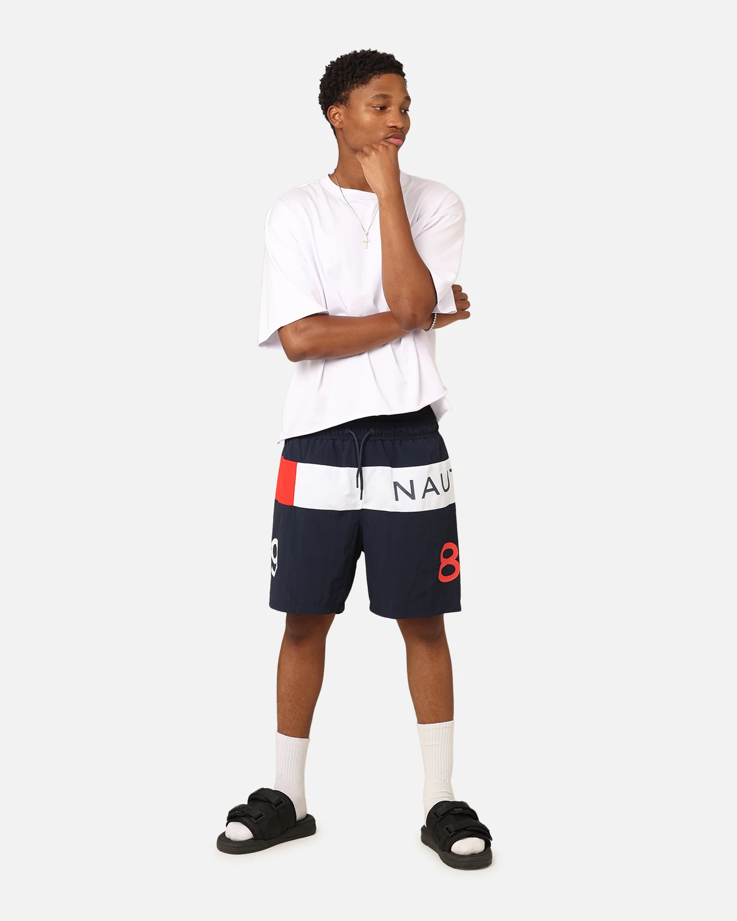 Nautica Ace 6" Swim Shorts Dark Navy - Image 2