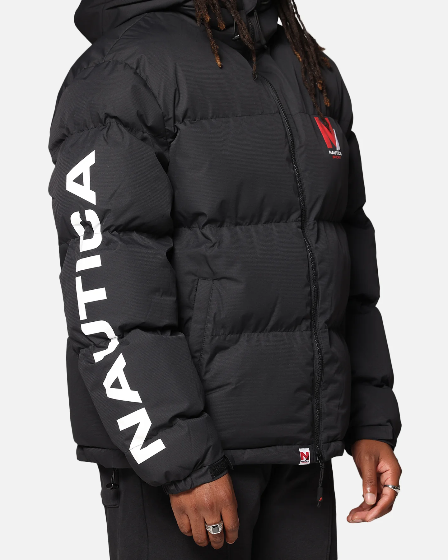 Nautica Sedona Padded Jacket Black - Image 6
