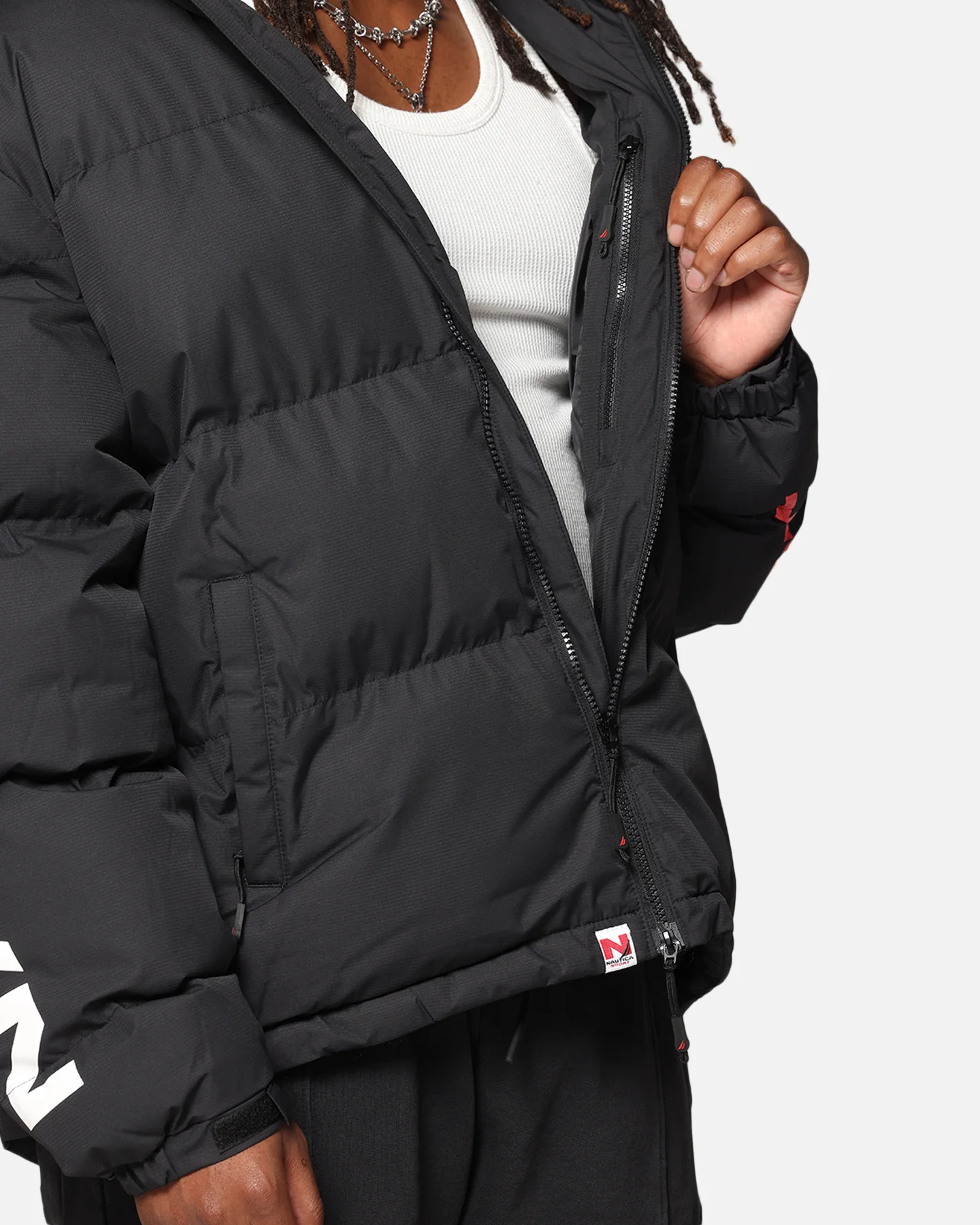Nautica Sedona Padded Jacket Black - Image 7