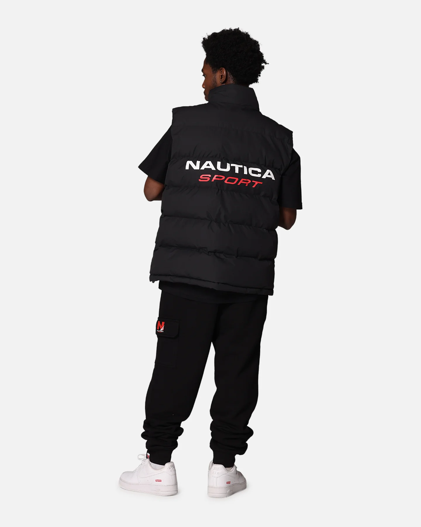 Nautica Sitka Padded Gilet Vest Black - Image 4