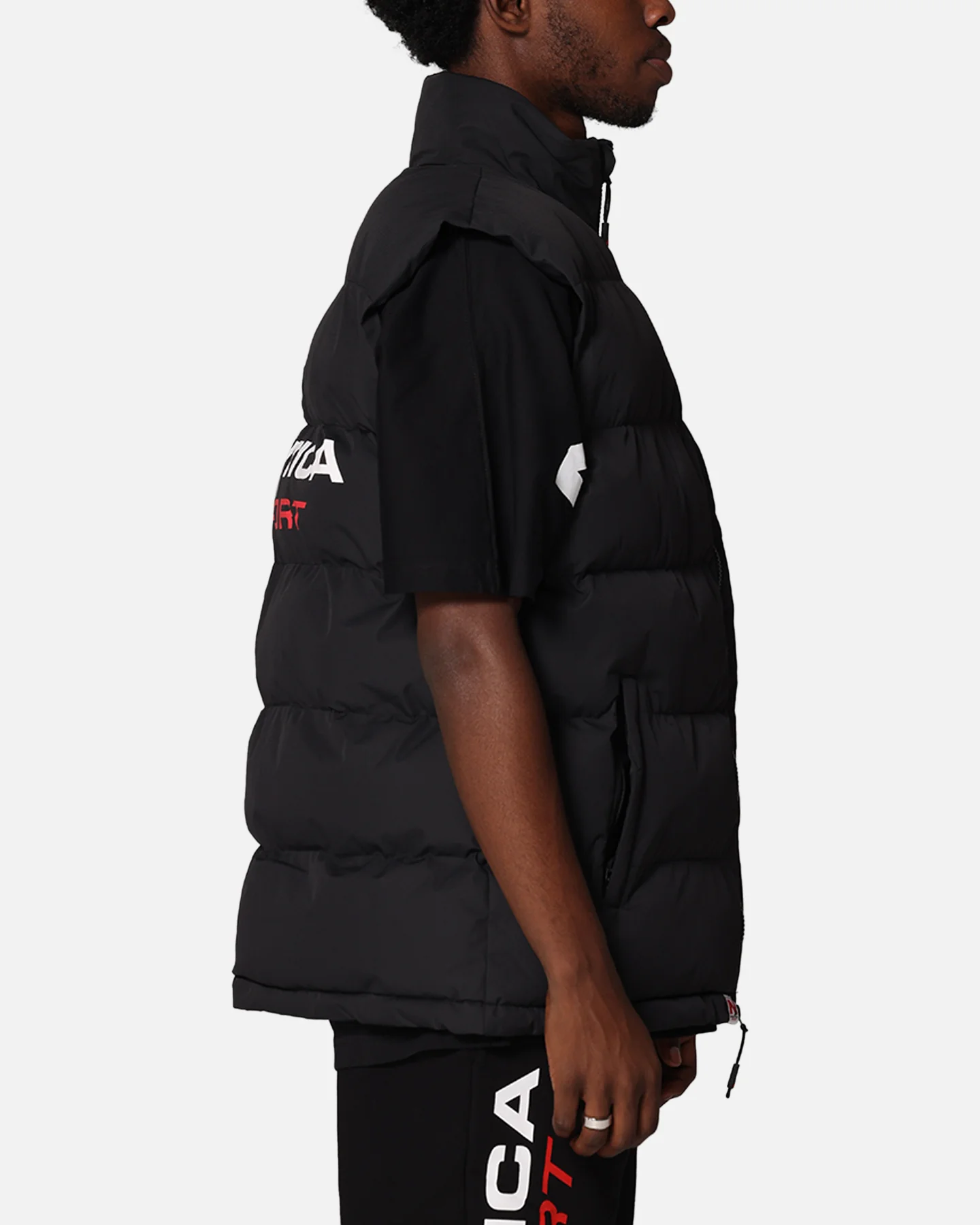 Nautica Sitka Padded Gilet Vest Black - Image 5