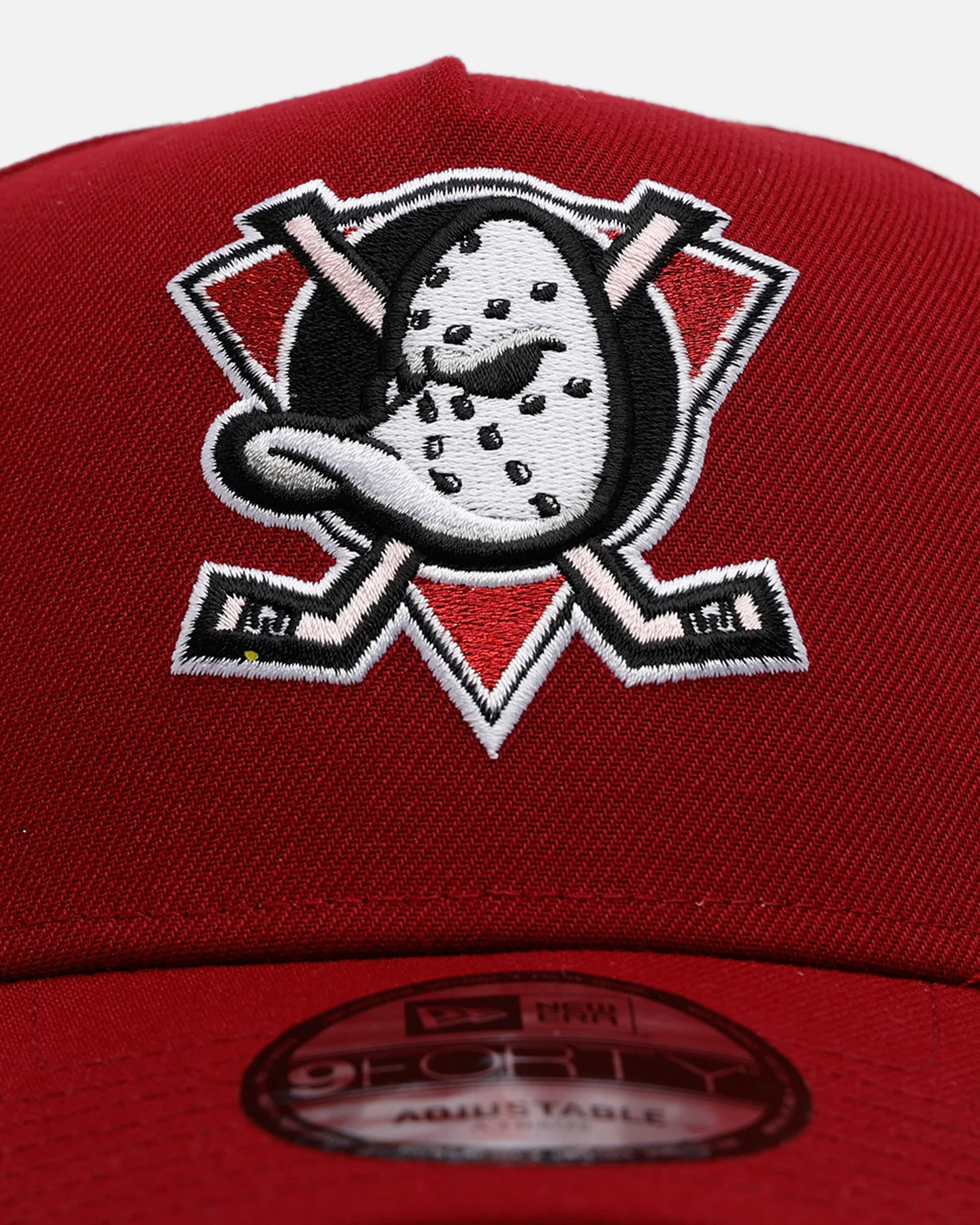 New Era Anaheim Ducks 'Candy Apple' 9FORTY A-Frame Snapback Cardinal - Image 5