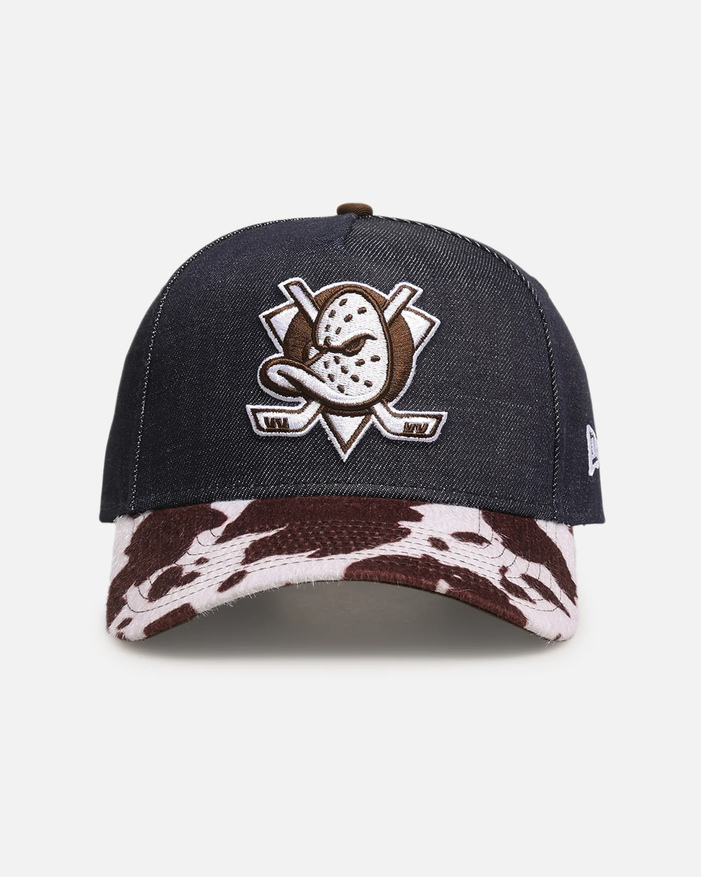 New Era Anaheim Ducks 'Denim Cowhide' 9FORTY A-Frame Snapback Navy