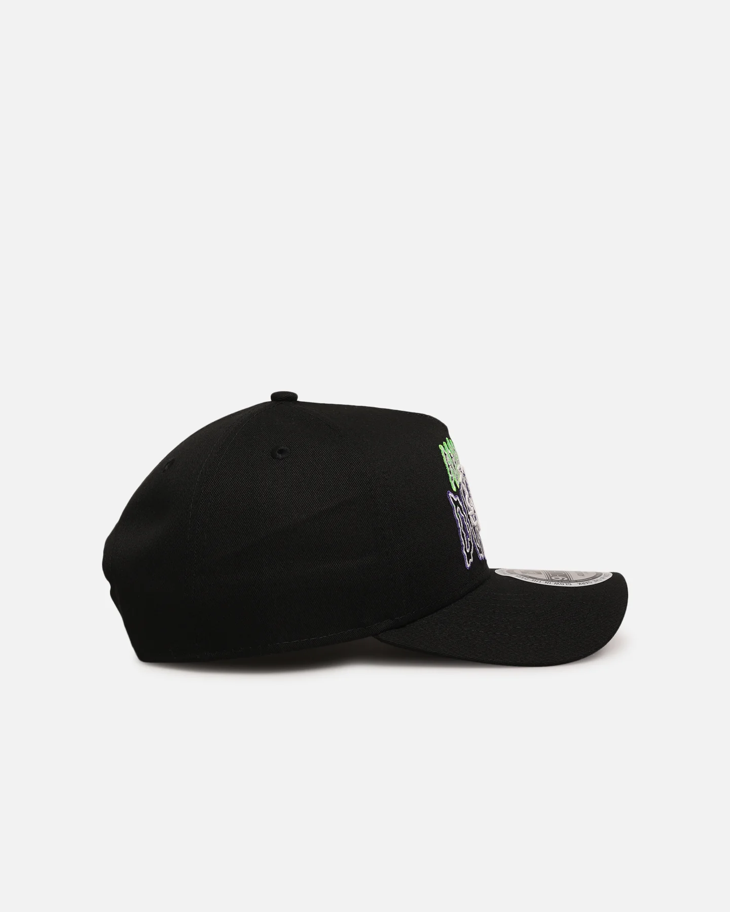 New Era Anaheim Ducks 'Spooky Script' 9FORTY A-Frame Snapback Black/Green/Purple - Image 3