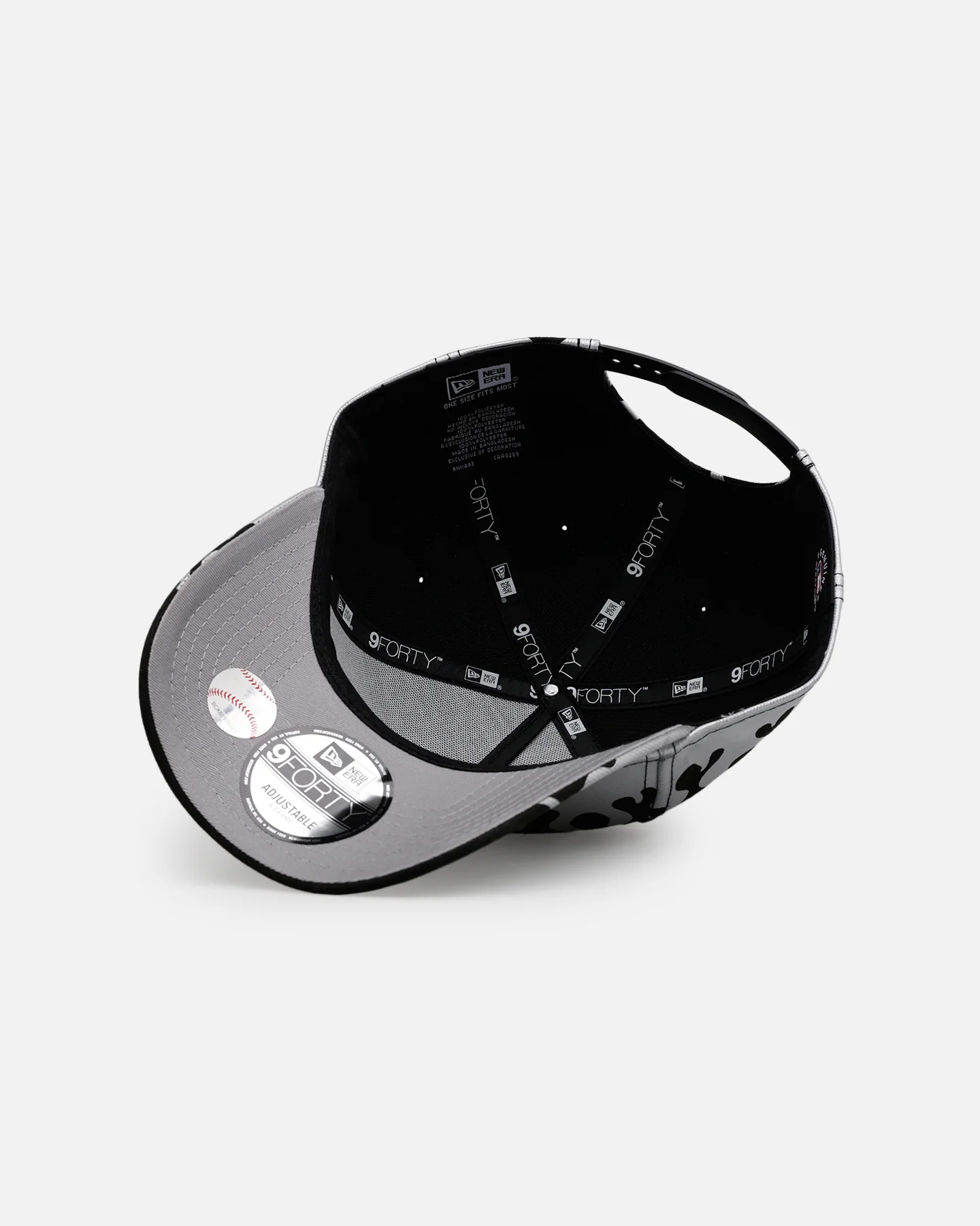 New Era Arizona Diamondbacks 'Metallic Flames' 9FORTY A-Frame Snapback Black/Silver - Image 6
