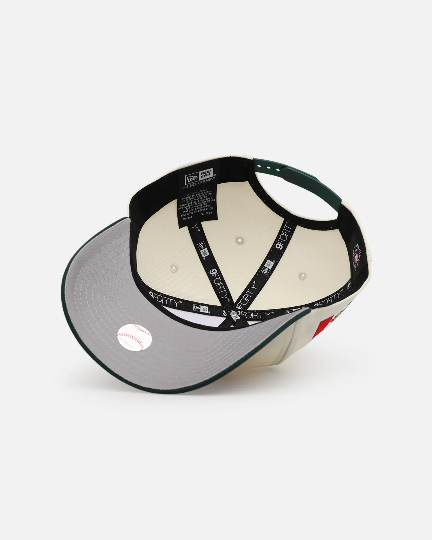 New Era Atlanta Braves 'Mexican Independence Day' 9FORTY A-Frame Snapback Chrome/Dark Green - Image 6