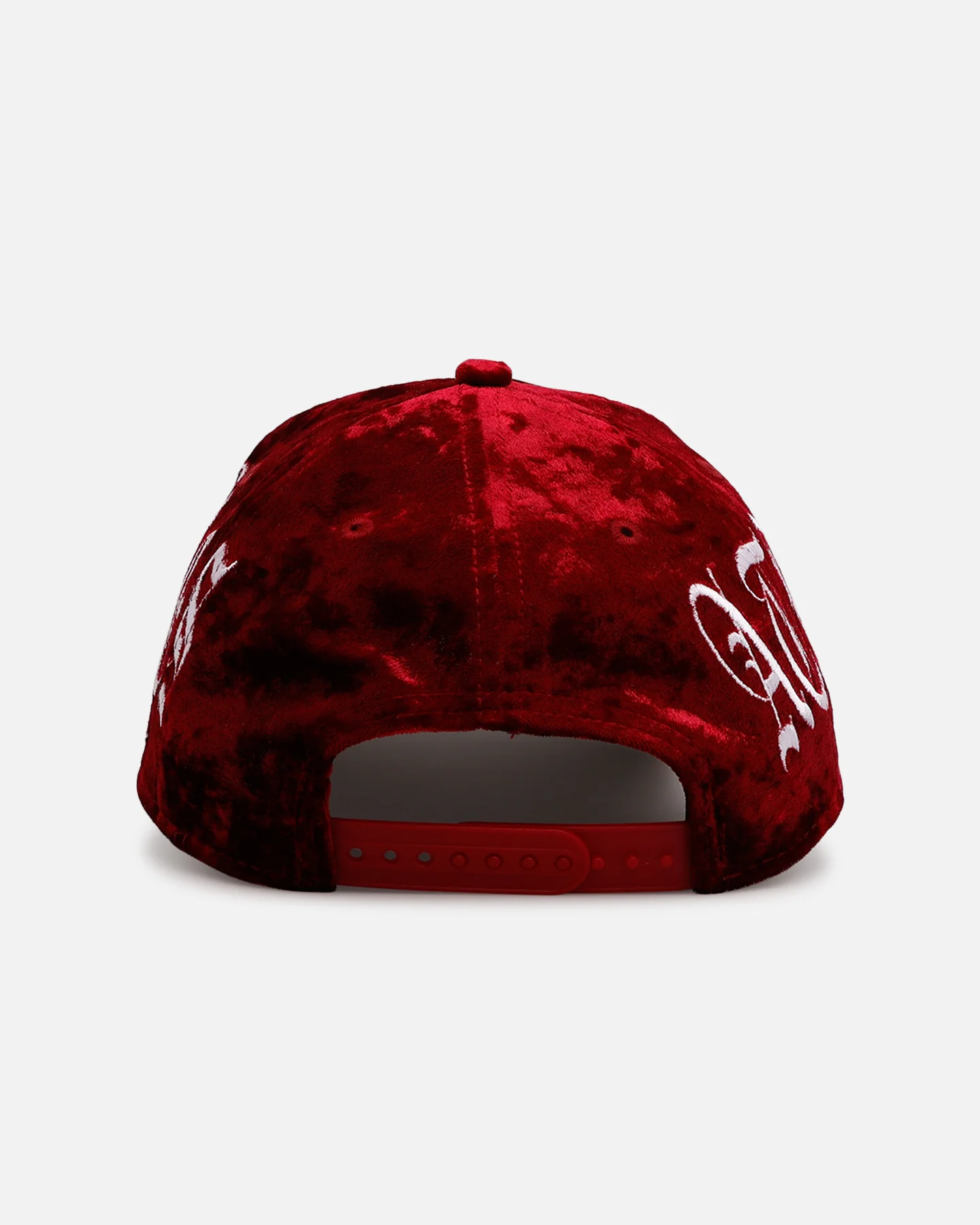 New Era Atlanta Braves 'Velvet Gothic Script' 9FORTY A-Frame Snapback Maroon - Image 3