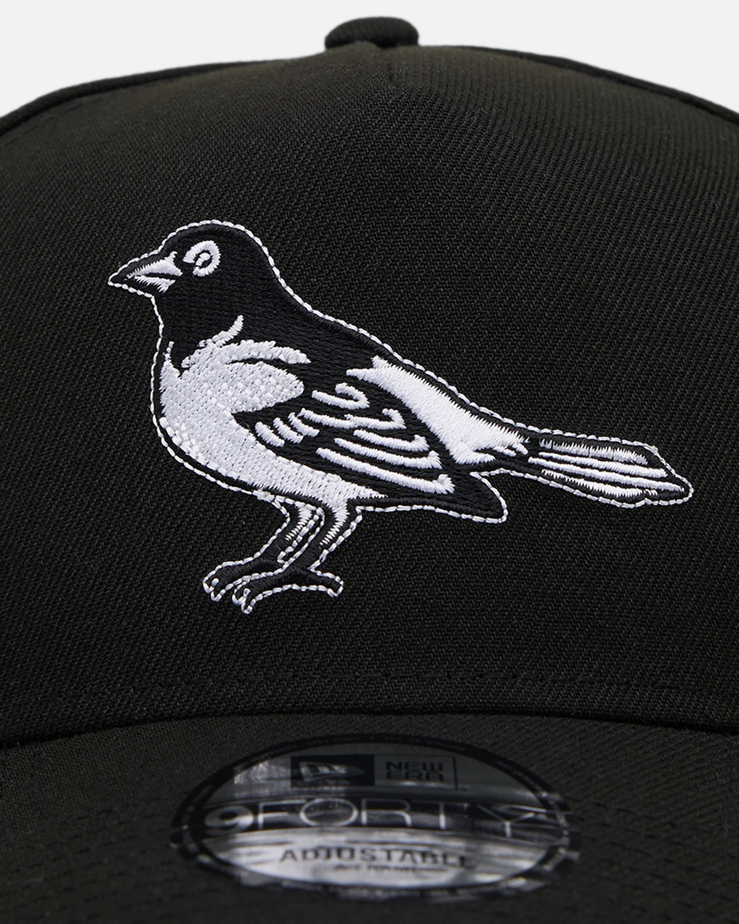 New Era Baltimore Orioles 'Black' 9FORTY A-Frame Snapback Black/White - Image 5