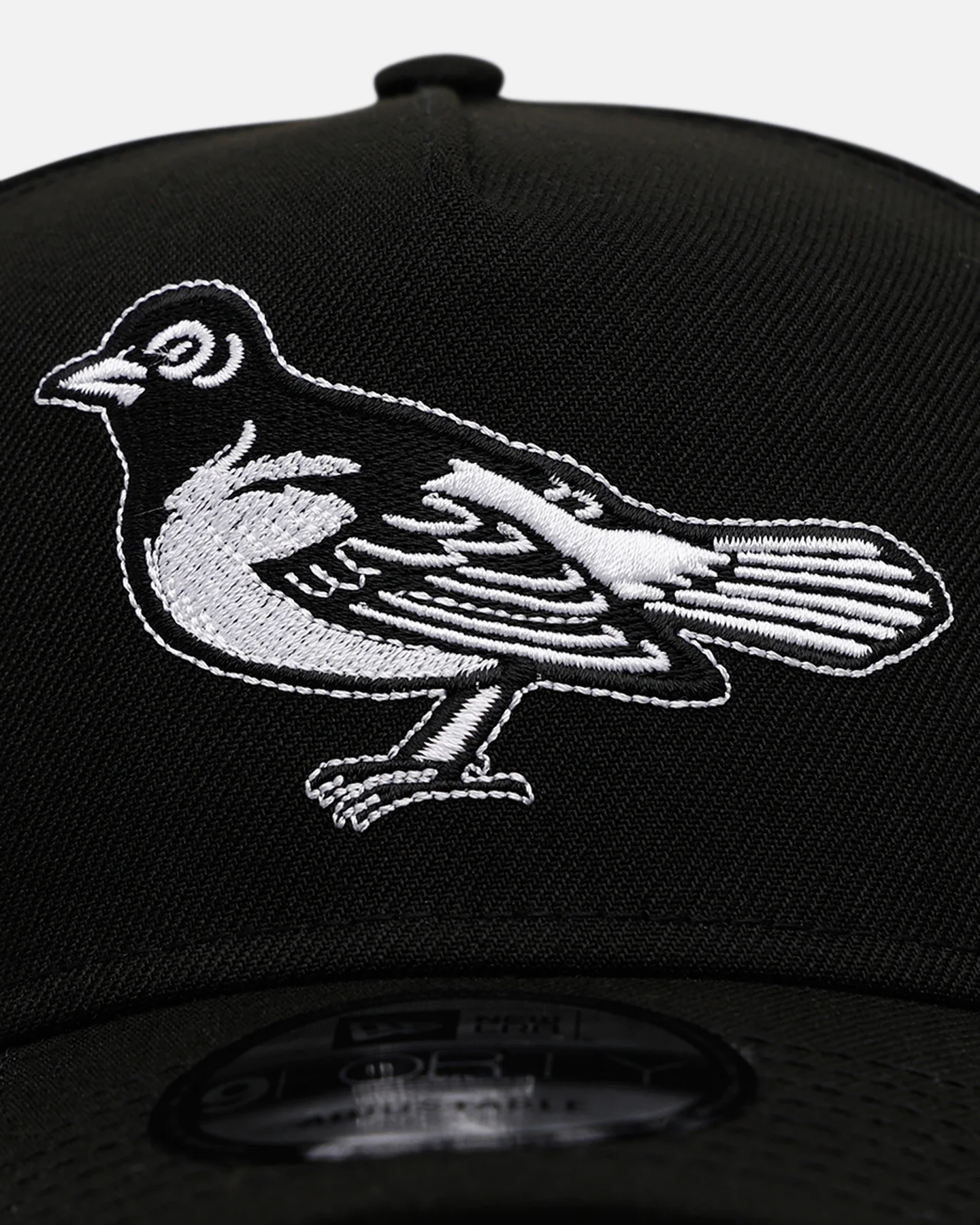 New Era Baltimore Orioles 'Black And White' 9FORTY A-Frame Snapback Black/White - Image 5