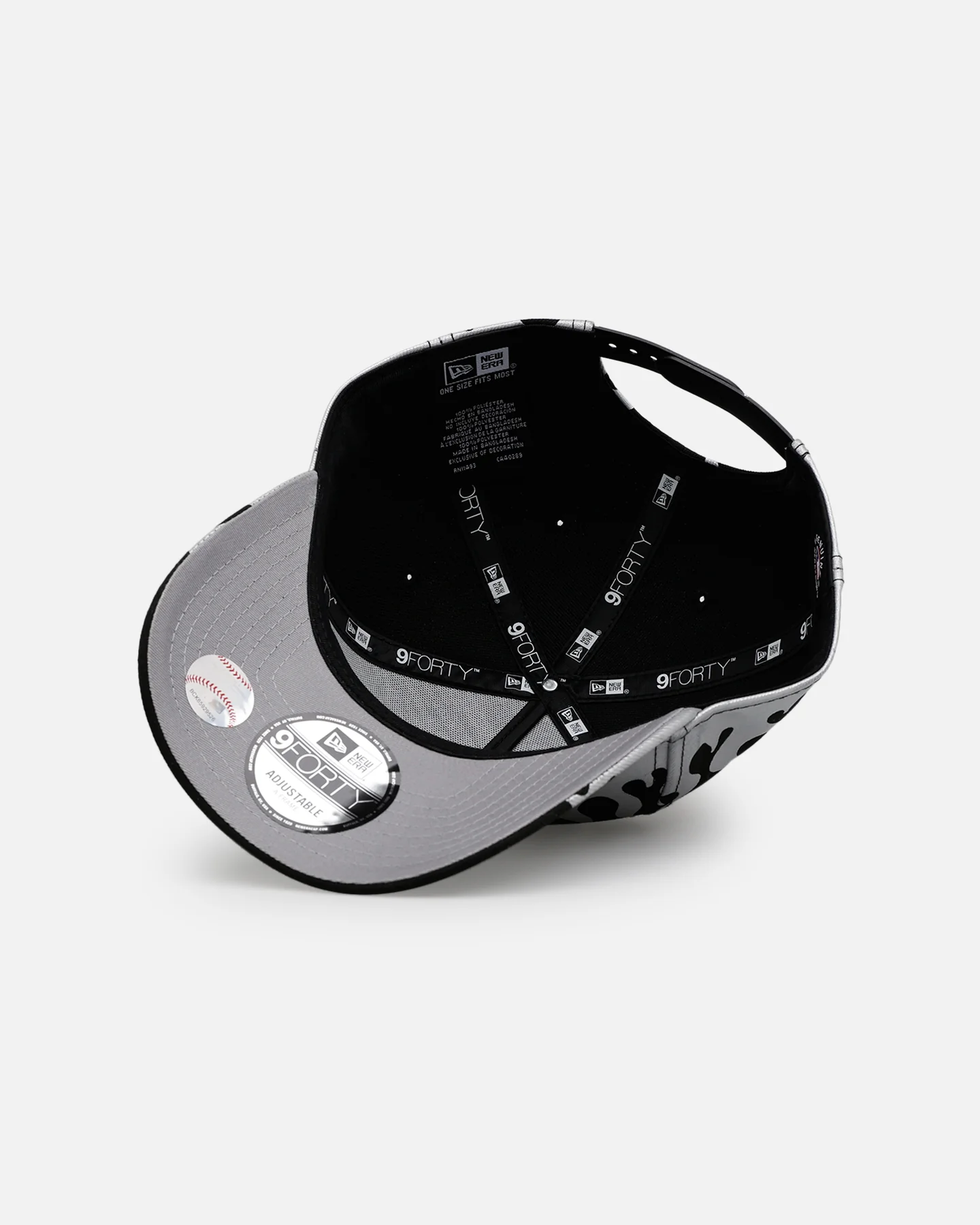 New Era Baltimore Orioles 'Metallic Flames' 9FORTY A-Frame Snapback Black/Silver - Image 6
