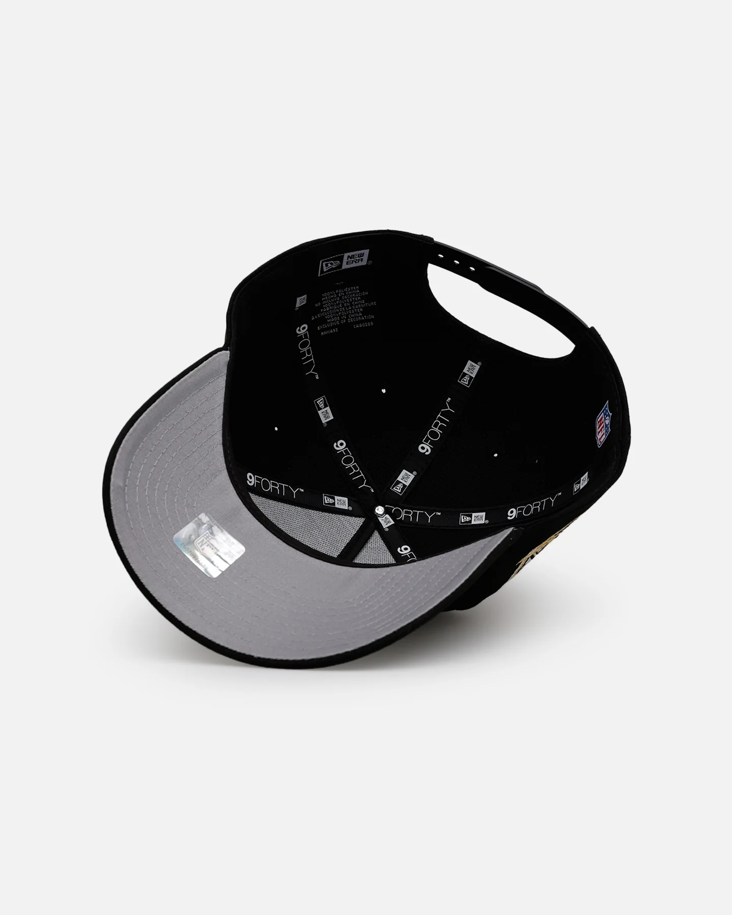 New Era Baltimore Ravens 'New Year's Eve' 9FORTY A-Frame Snapback Gold/Silver - Image 6