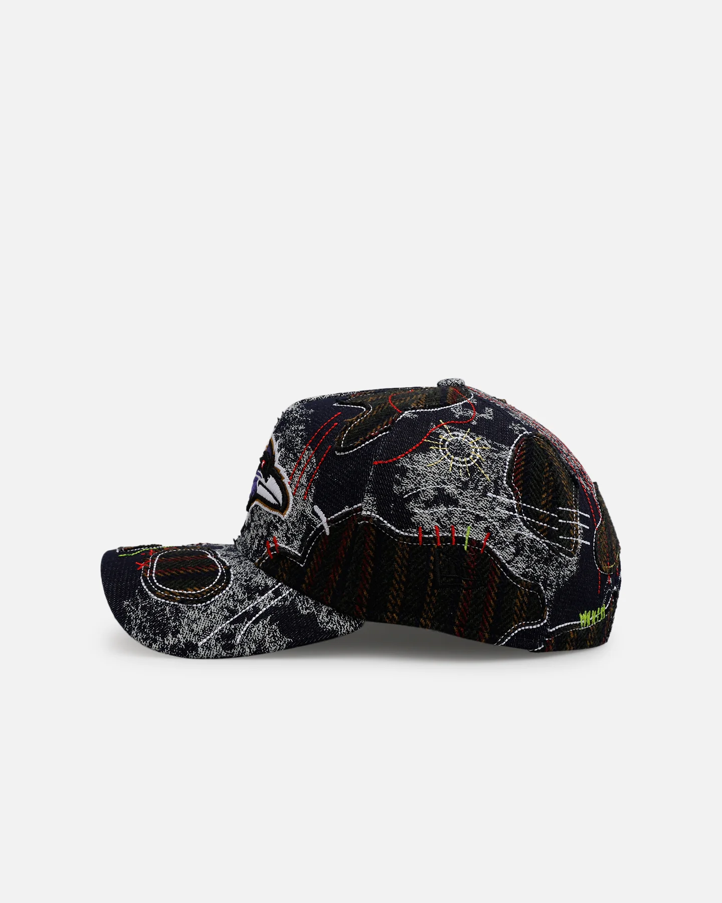 New Era Baltimore Ravens 'Running Stitch' 9FORTY A-Frame Snapback Multi - Image 5