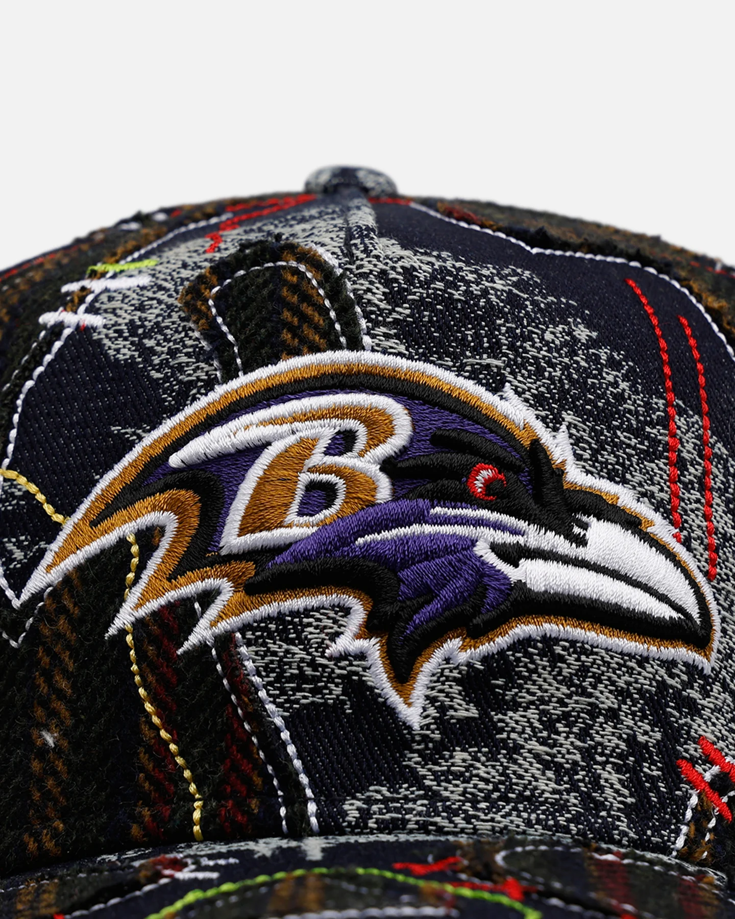New Era Baltimore Ravens 'Running Stitch' 9FORTY A-Frame Snapback Multi - Image 6