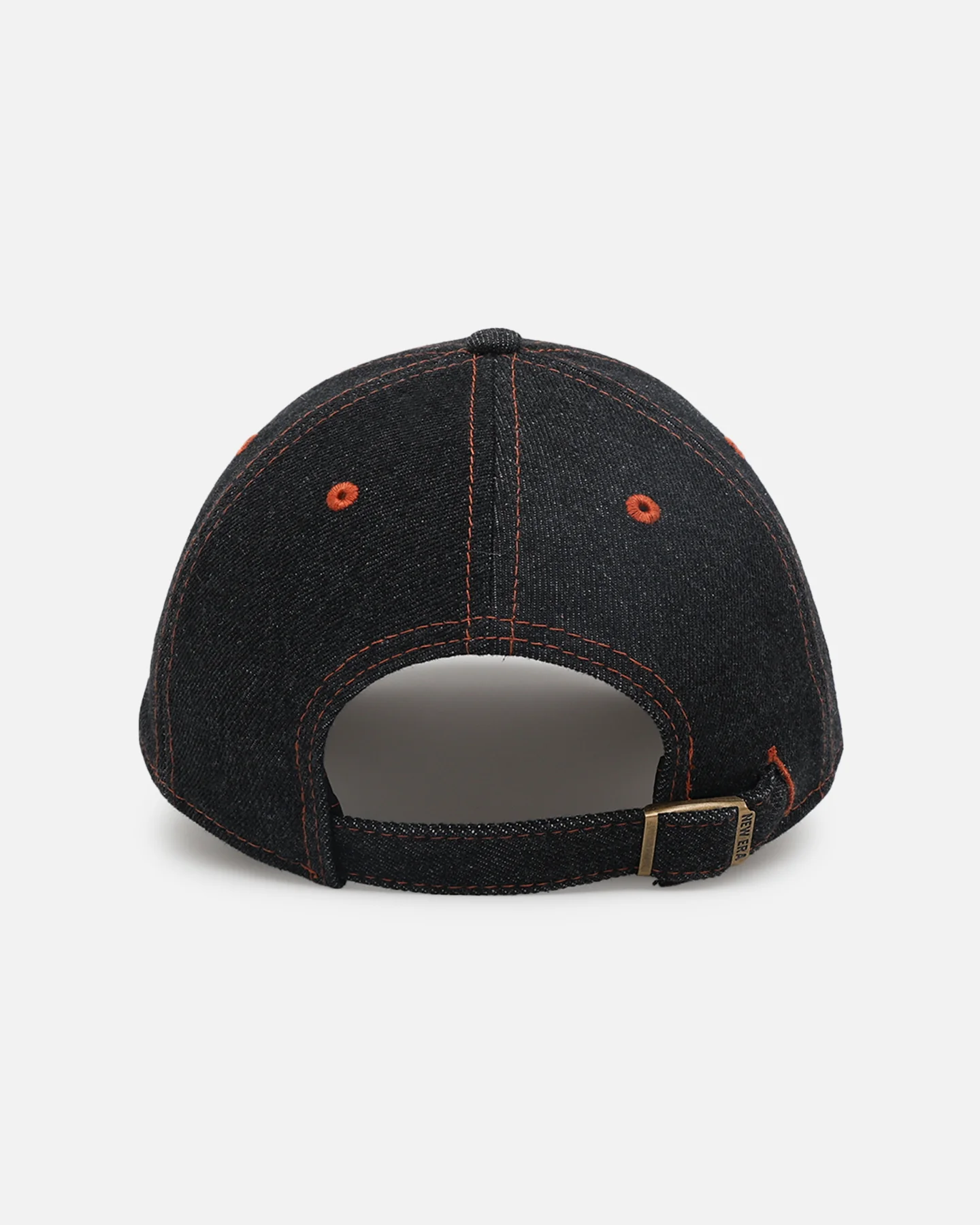 New Era Boston Red Sox "Black Denim" Classic Casual Strapback Black Denim/Rust Contrast - Image 2