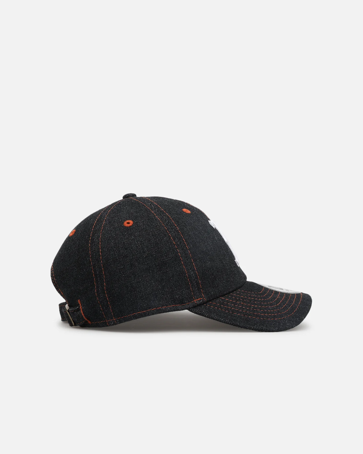 New Era Boston Red Sox "Black Denim" Classic Casual Strapback Black Denim/Rust Contrast - Image 3