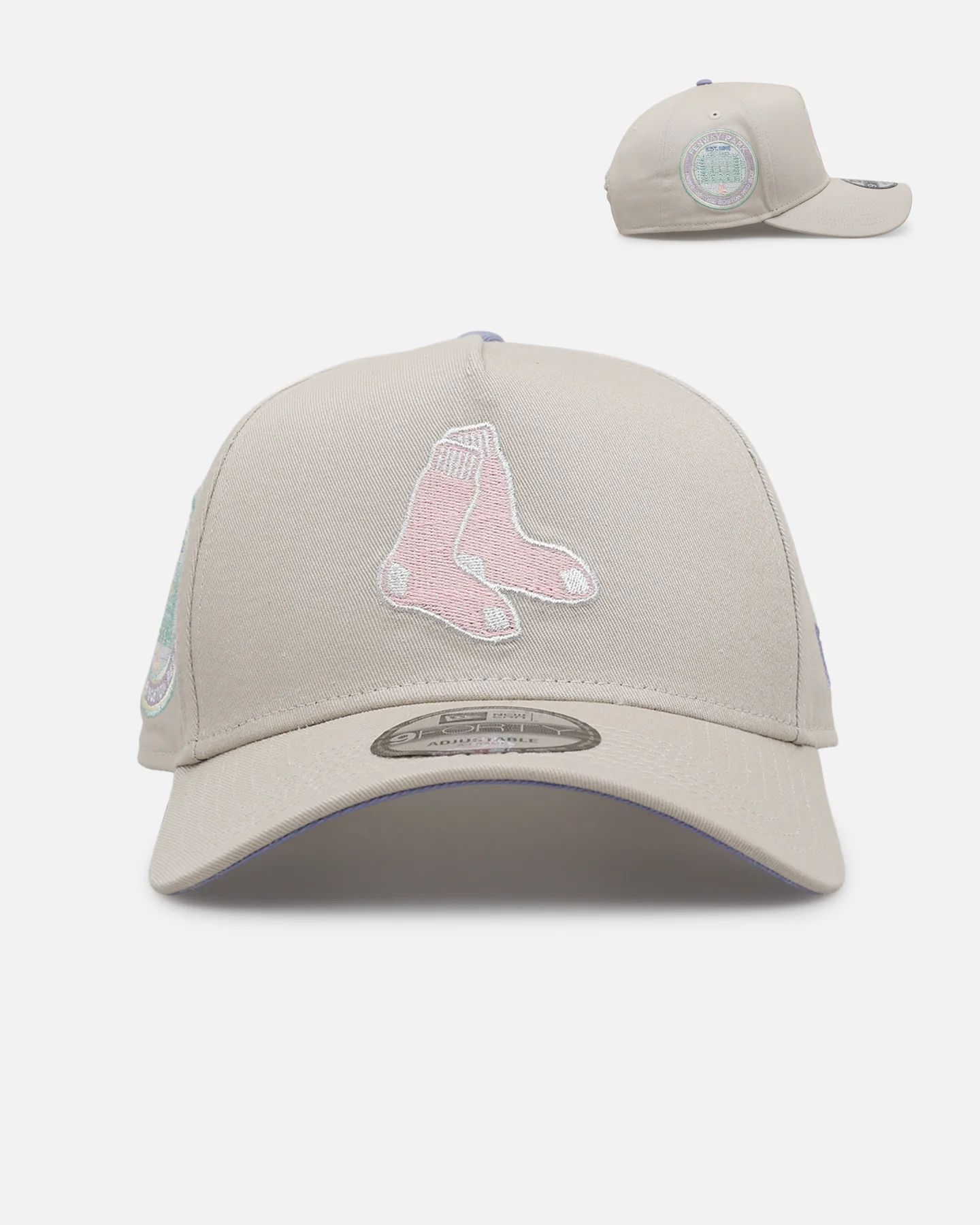 New Era Boston Red Sox 'Pastel 2.0' 9FORTY A-Frame Snapback Stone