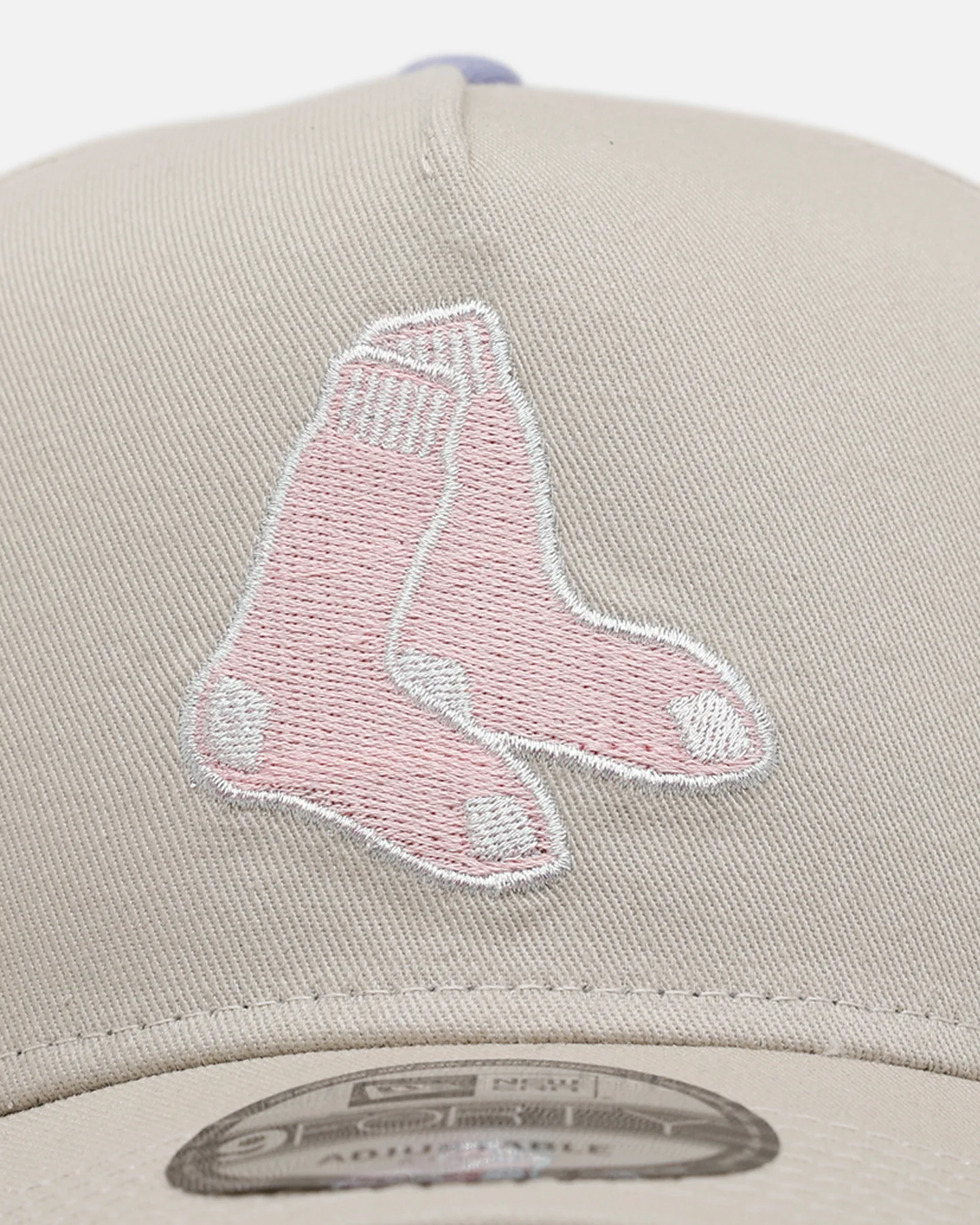 New Era Boston Red Sox 'Pastel 2.0' 9FORTY A-Frame Snapback Stone - Image 5