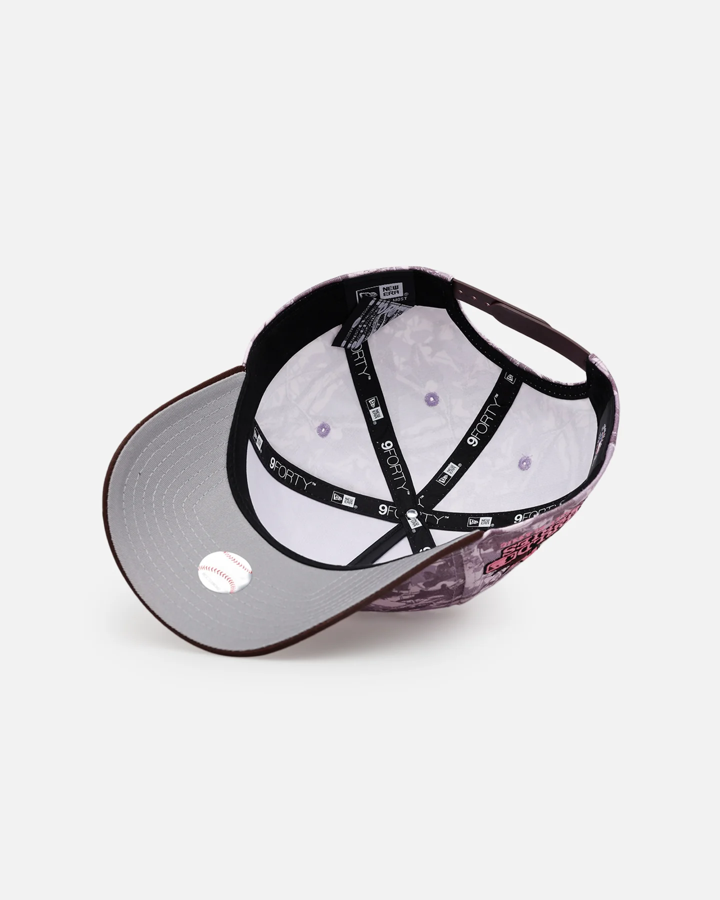 New Era Boston Red Sox 'Pink Tree Camo' 9FORTY A-Frame Snapback Pink - Image 6