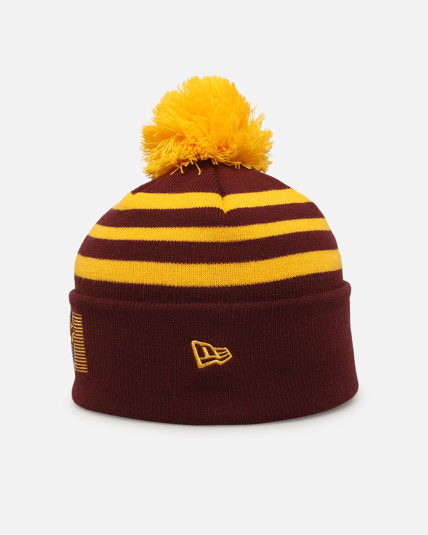 New Era Brisbane Broncos 'NRL 2025 Collection' Knitted Badged Beanie Official Team Colour - Image 2