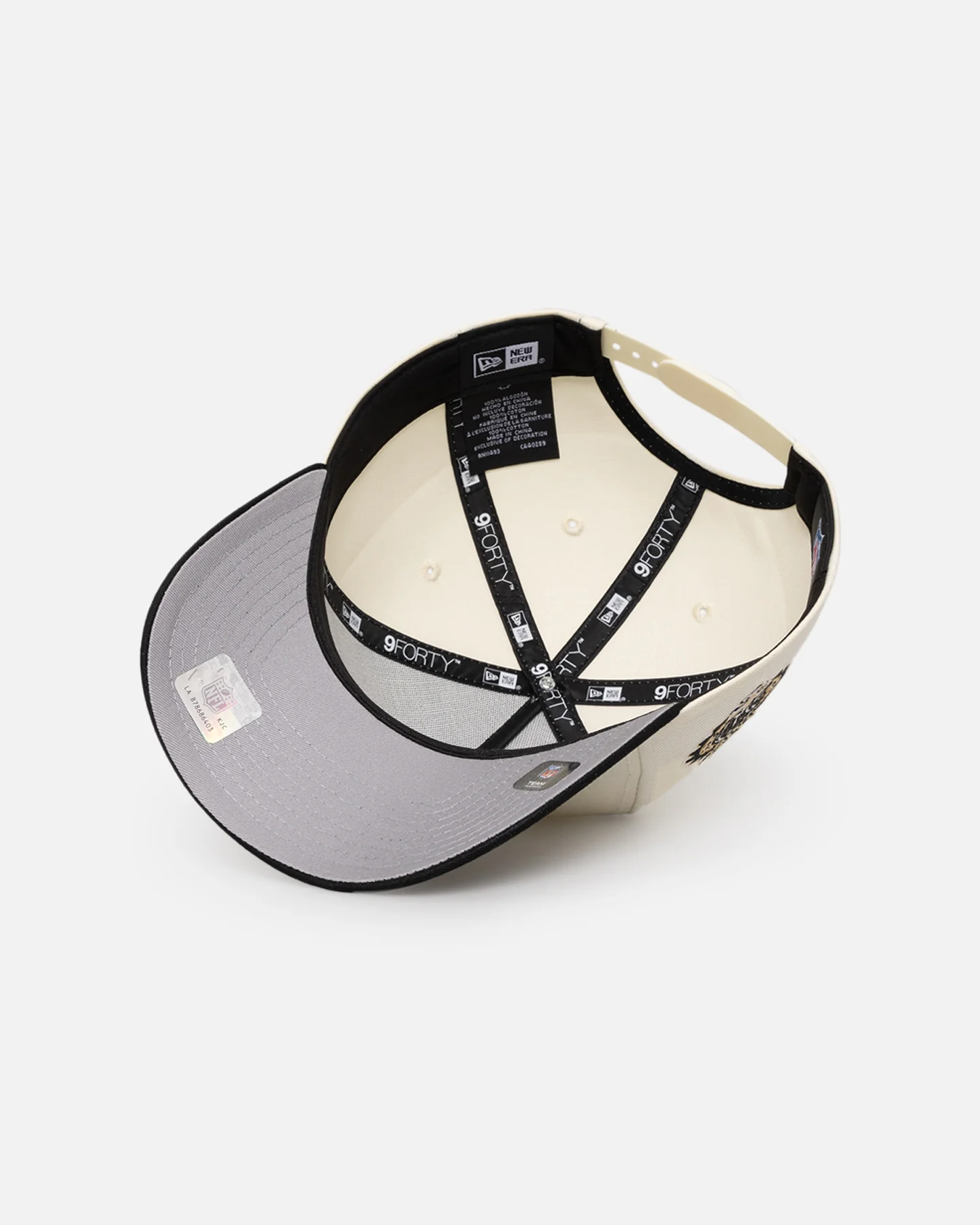 New Era New Orleans Saints 'NFL City Originals' 9FORTY A-Frame Snapback Chrome White/OTC - Image 7