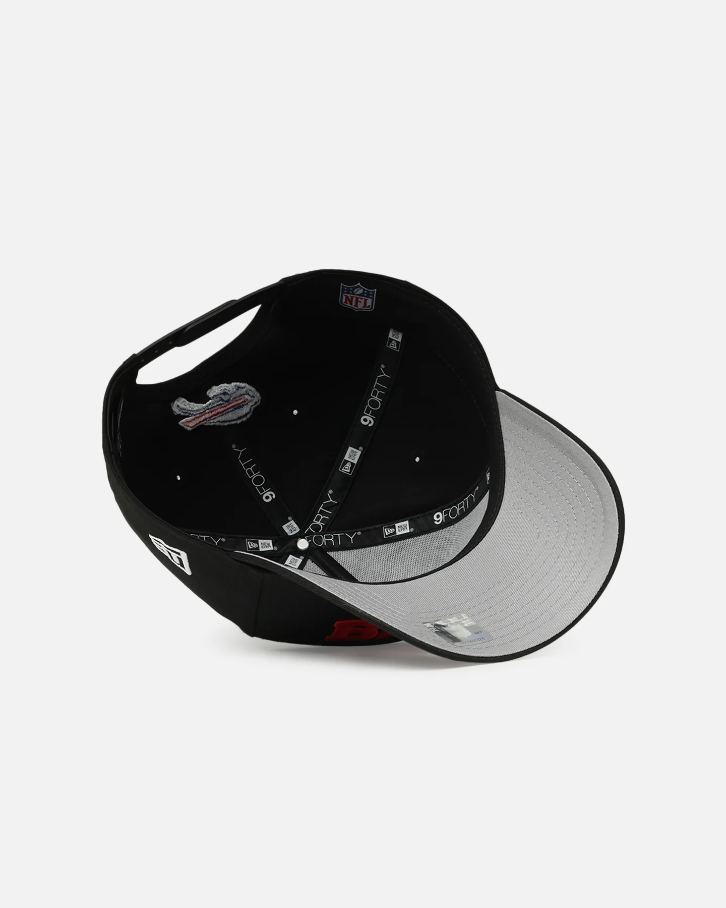 New Era Buffalo Bills 'Upside Down Logo' 9FORTY A-Frame Snapback Black - Image 6