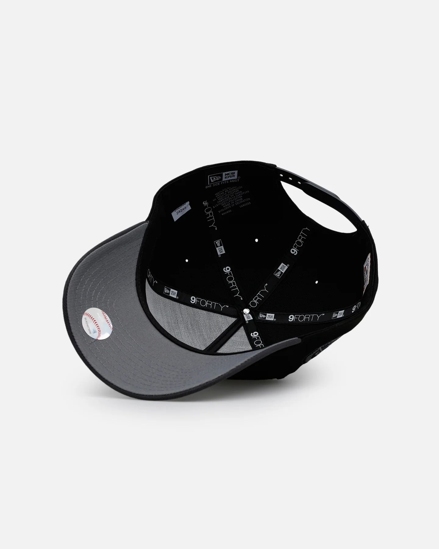 New Era California Angels 'Stealth' 9FORTY A-Frame Snapback Black/Charcoal - Image 6
