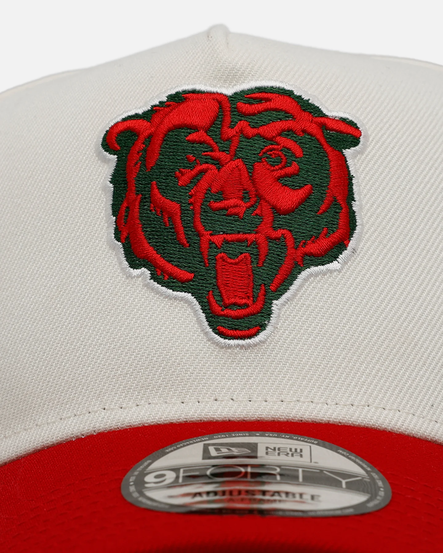 New Era Chicago Bears 'Strawberry' 9FORTY A-Frame Snapback Chrome/Red - Image 5