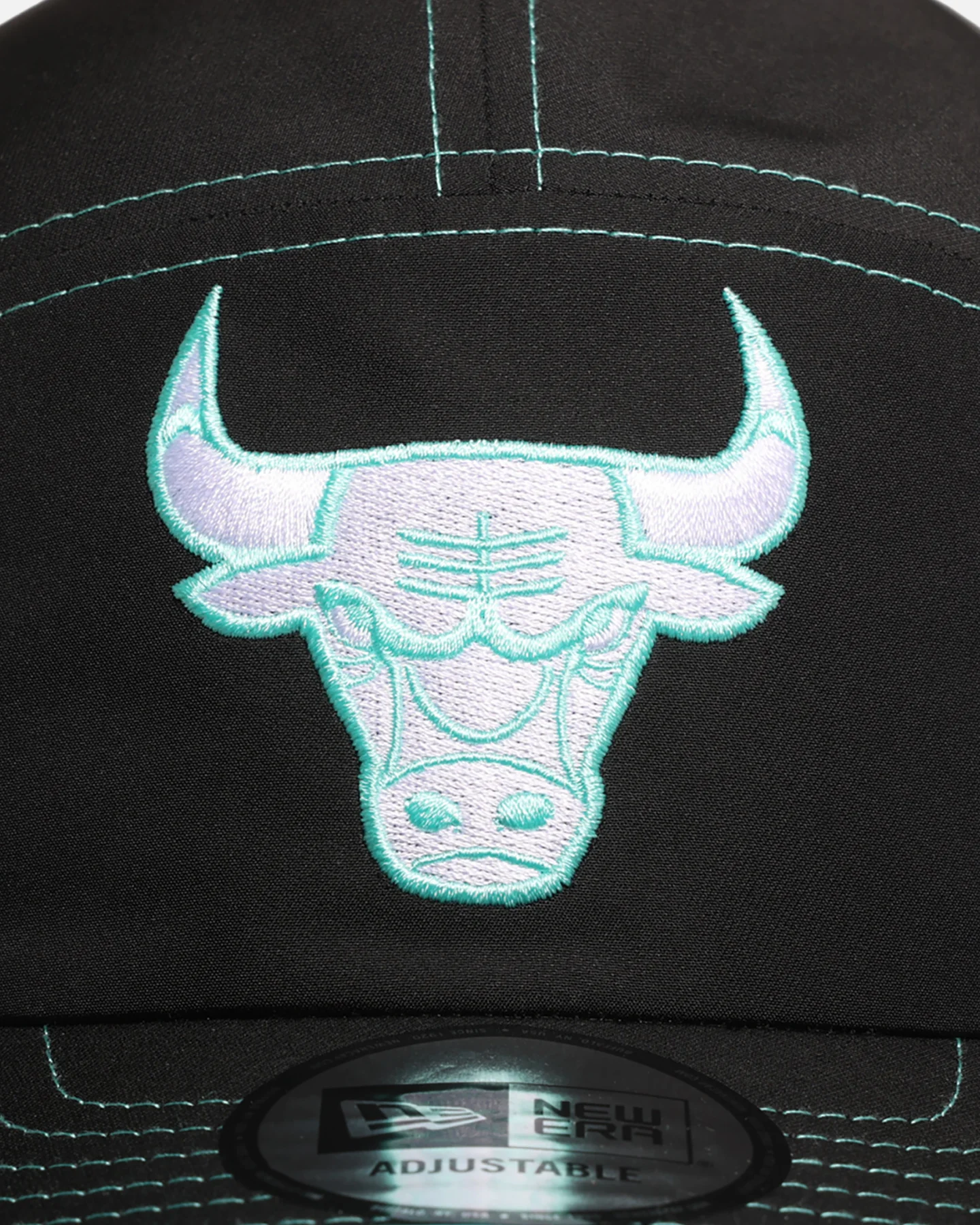 New Era Chicago Bulls 'Black Aqua' Camper Strapback Black/Aqua - Image 5