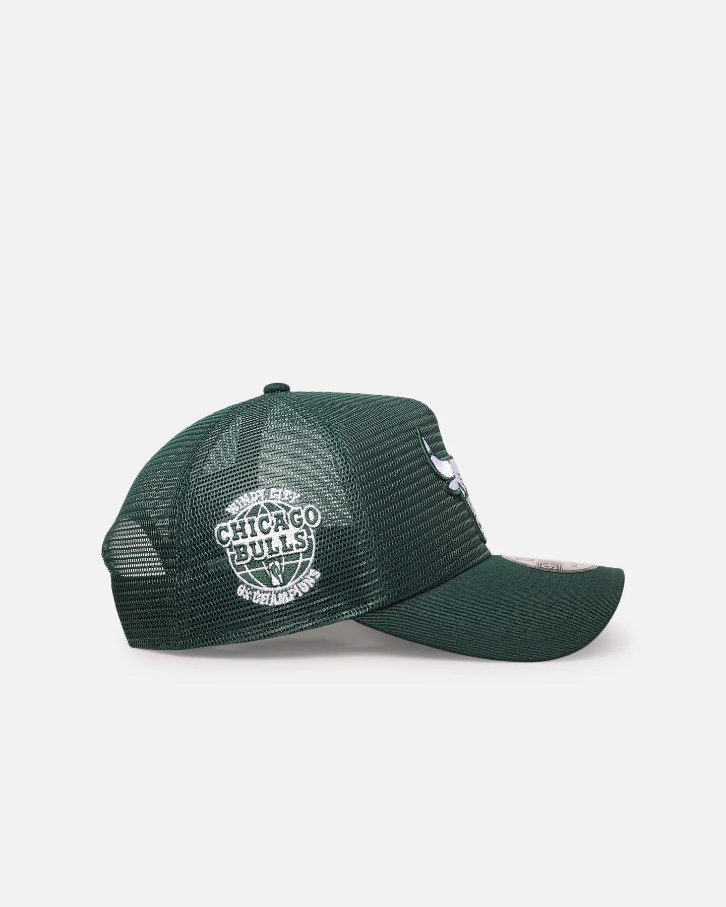 New Era Chicago Bulls 'Polychromatic Mesh' 9FORTY A-Frame Snapback Dark Green - Image 3