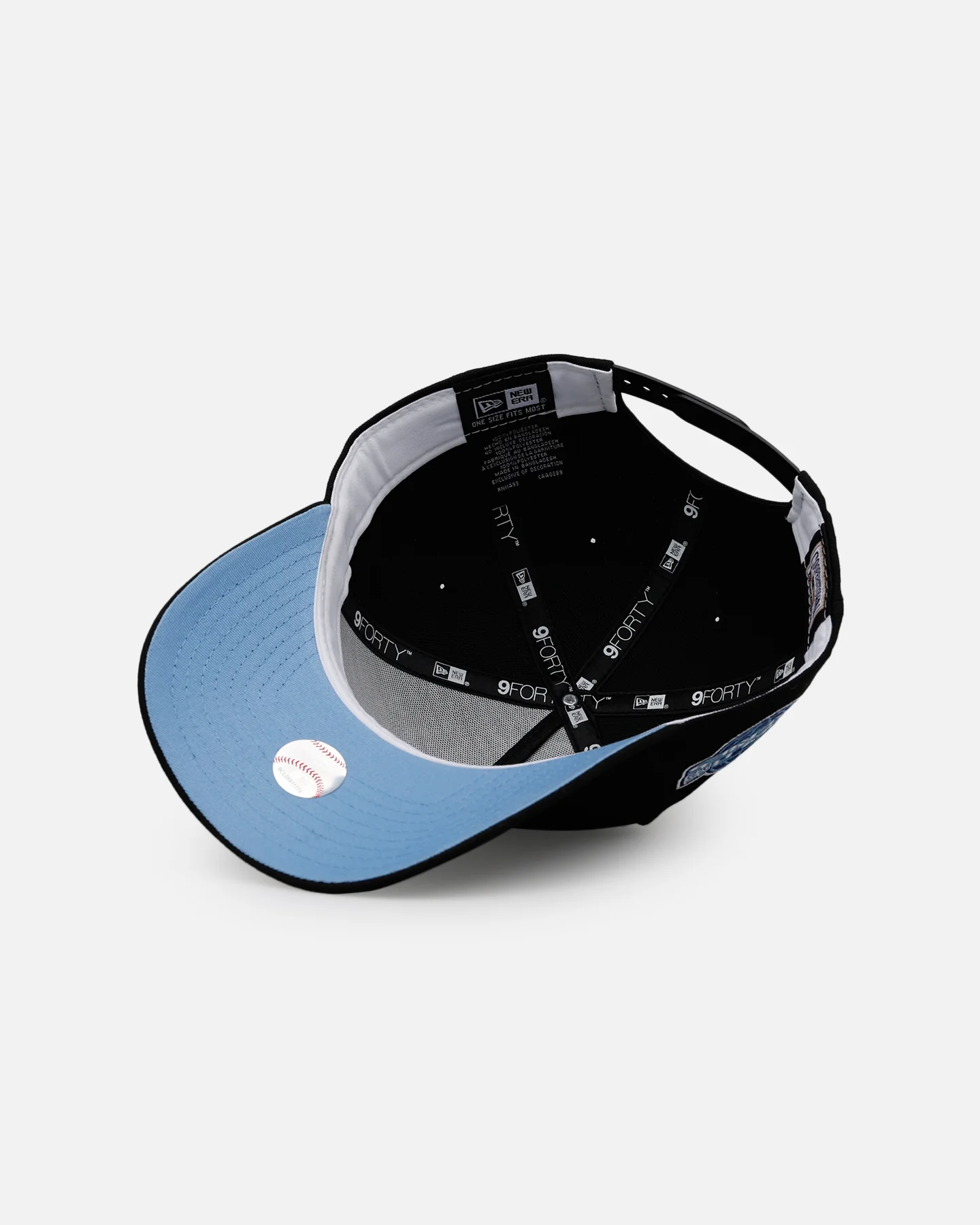 New Era Chicago White Sox 'Black And Sky Blue' 9FORTY A-Frame Snapback Black/Sky Blue - Image 6
