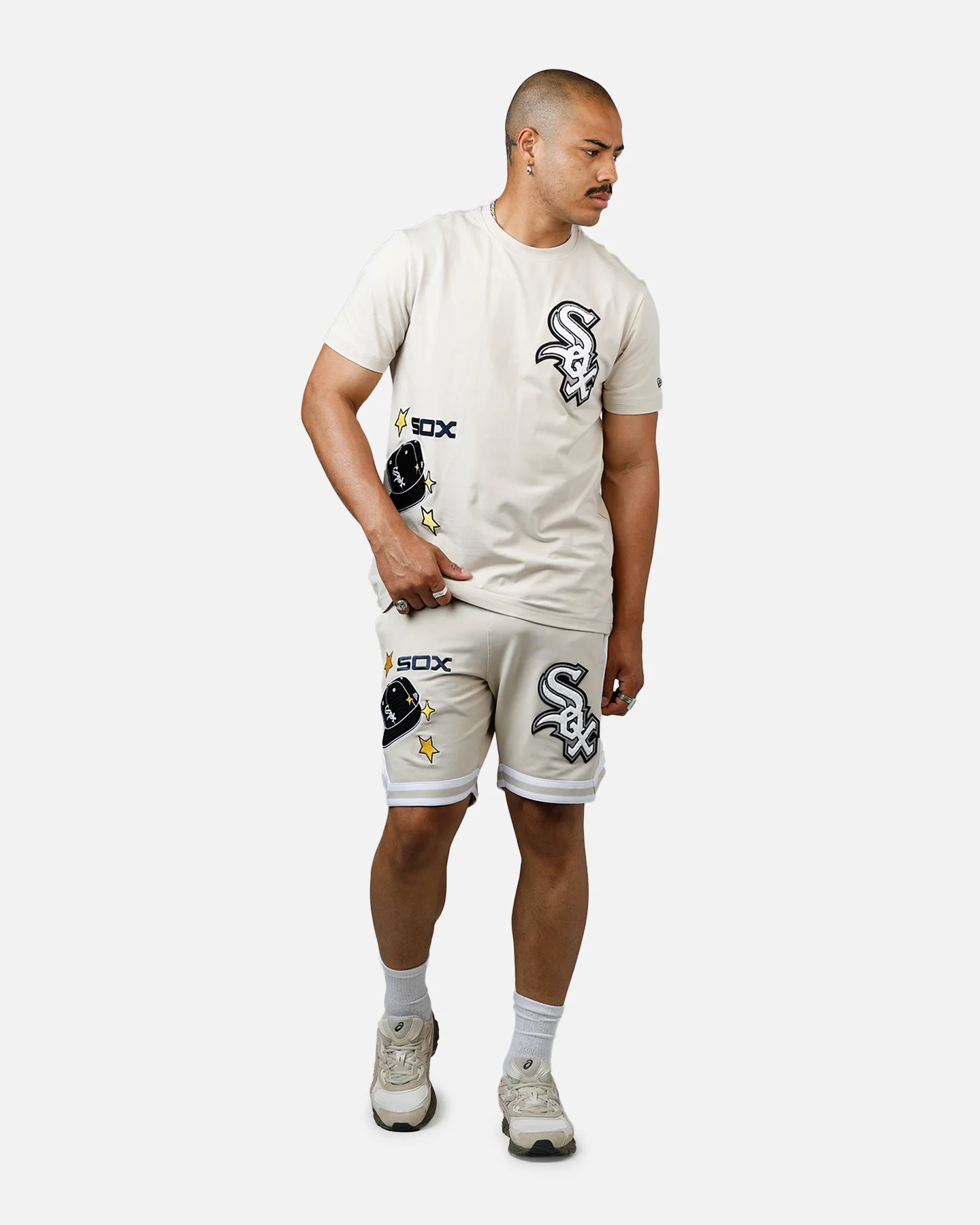 New Era Chicago White Sox 'Logo Select' Summer T-Shirt Stone - Image 3