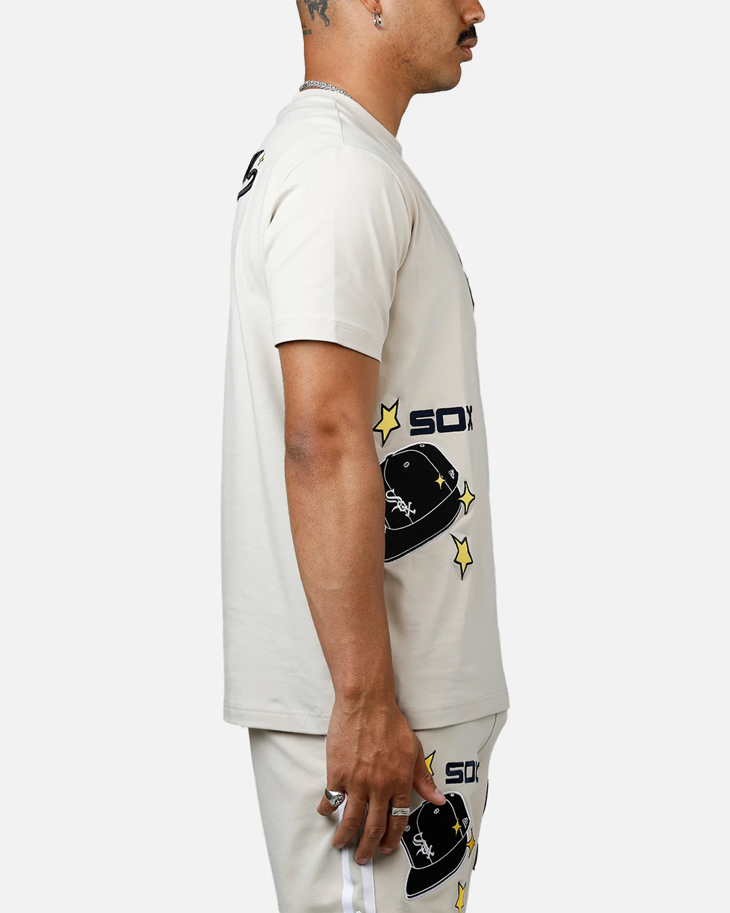 New Era Chicago White Sox 'Logo Select' Summer T-Shirt Stone - Image 4
