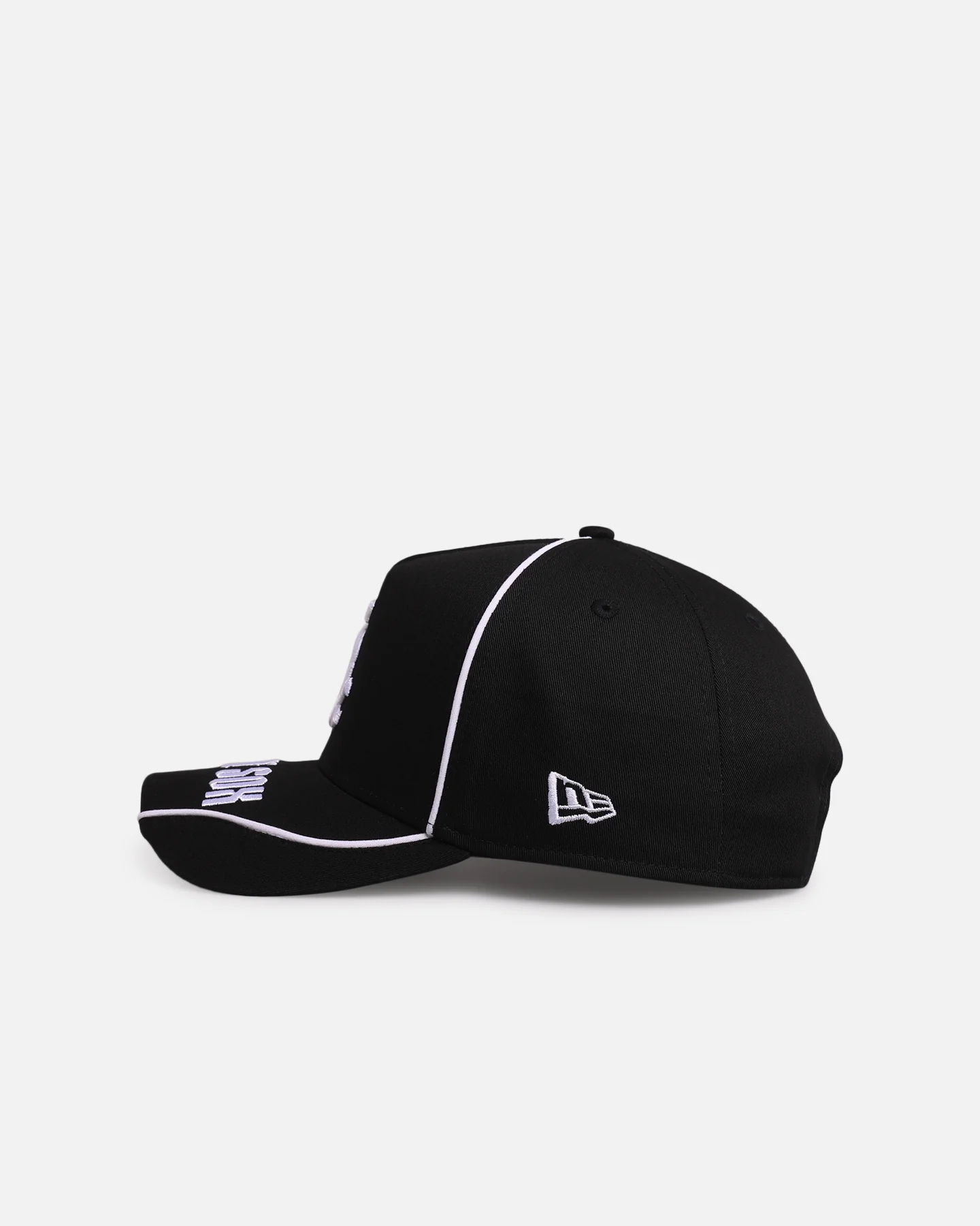 New Era Chicago White Sox 'Piping' 9FORTY A-Frame Snapback Black/White - Image 4