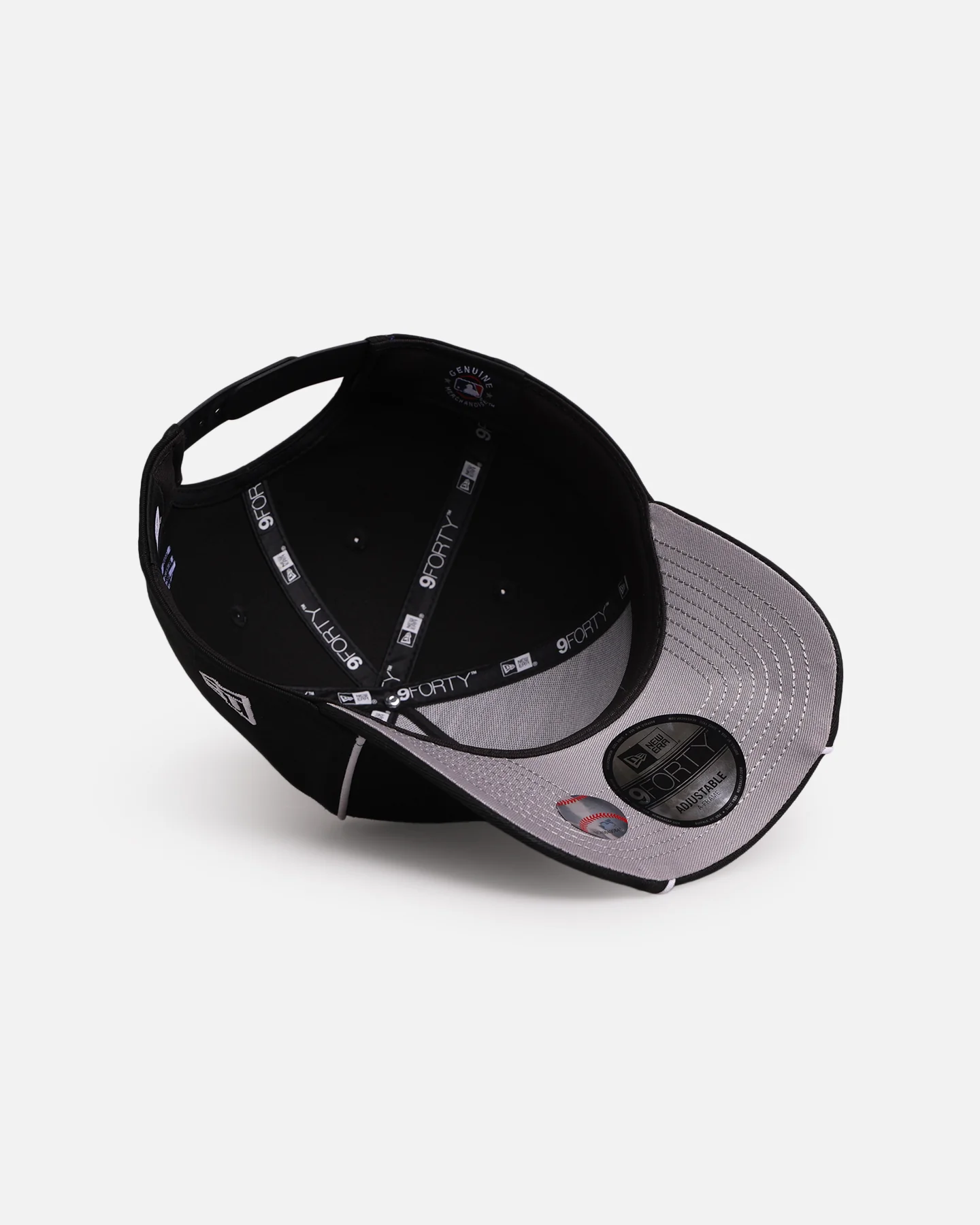 New Era Chicago White Sox 'Piping' 9FORTY A-Frame Snapback Black/White - Image 6