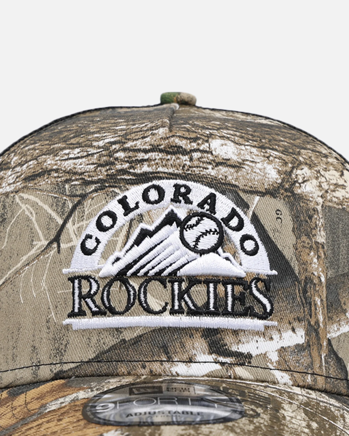 New Era Colorado Rockies 'Real Tree' 9FORTY A-Frame Trucker Snapback Realtree Edge - Image 5