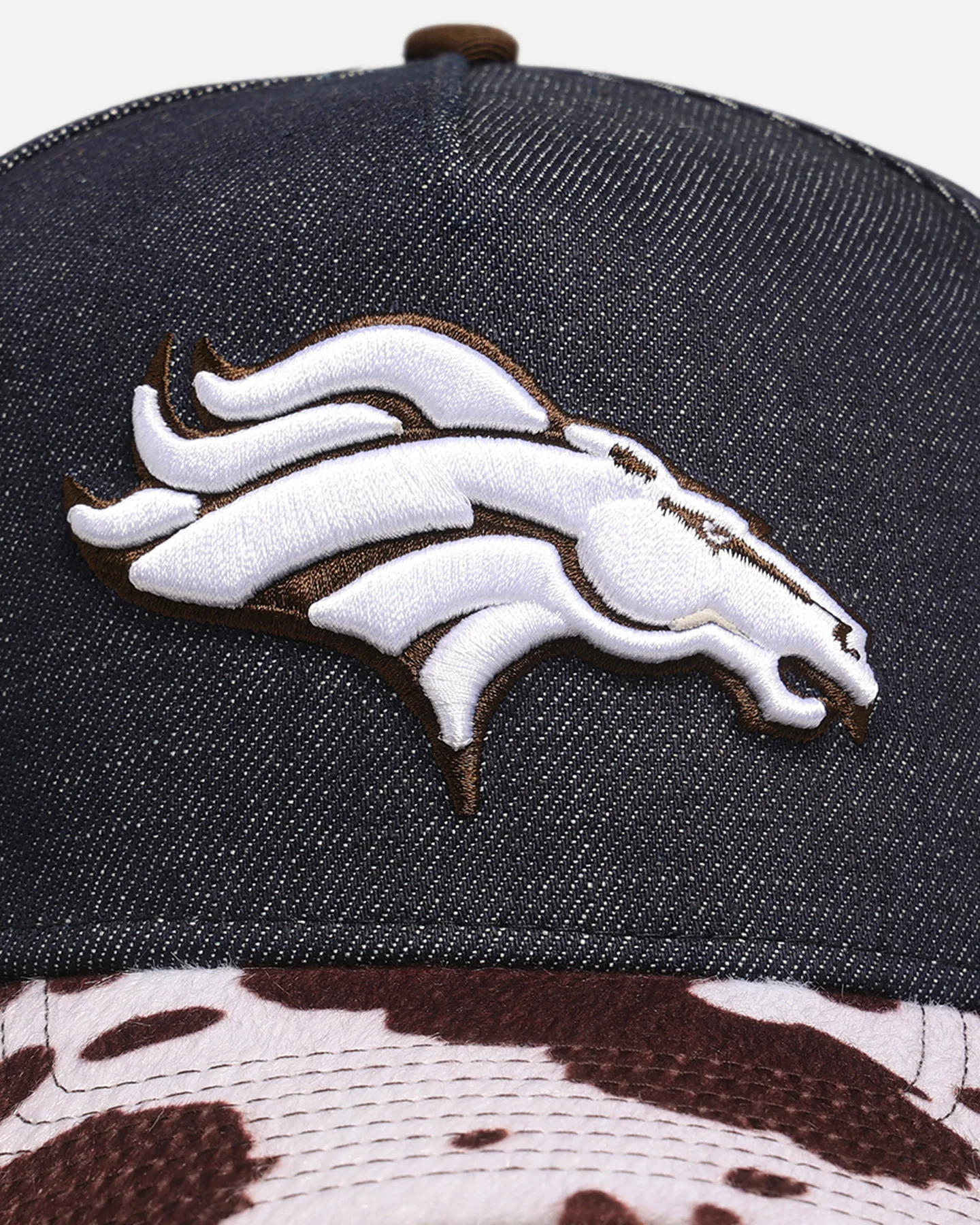 New Era Denver Broncos 'Denim Cowhide' 9FORTY A-Frame Snapback Navy - Image 5