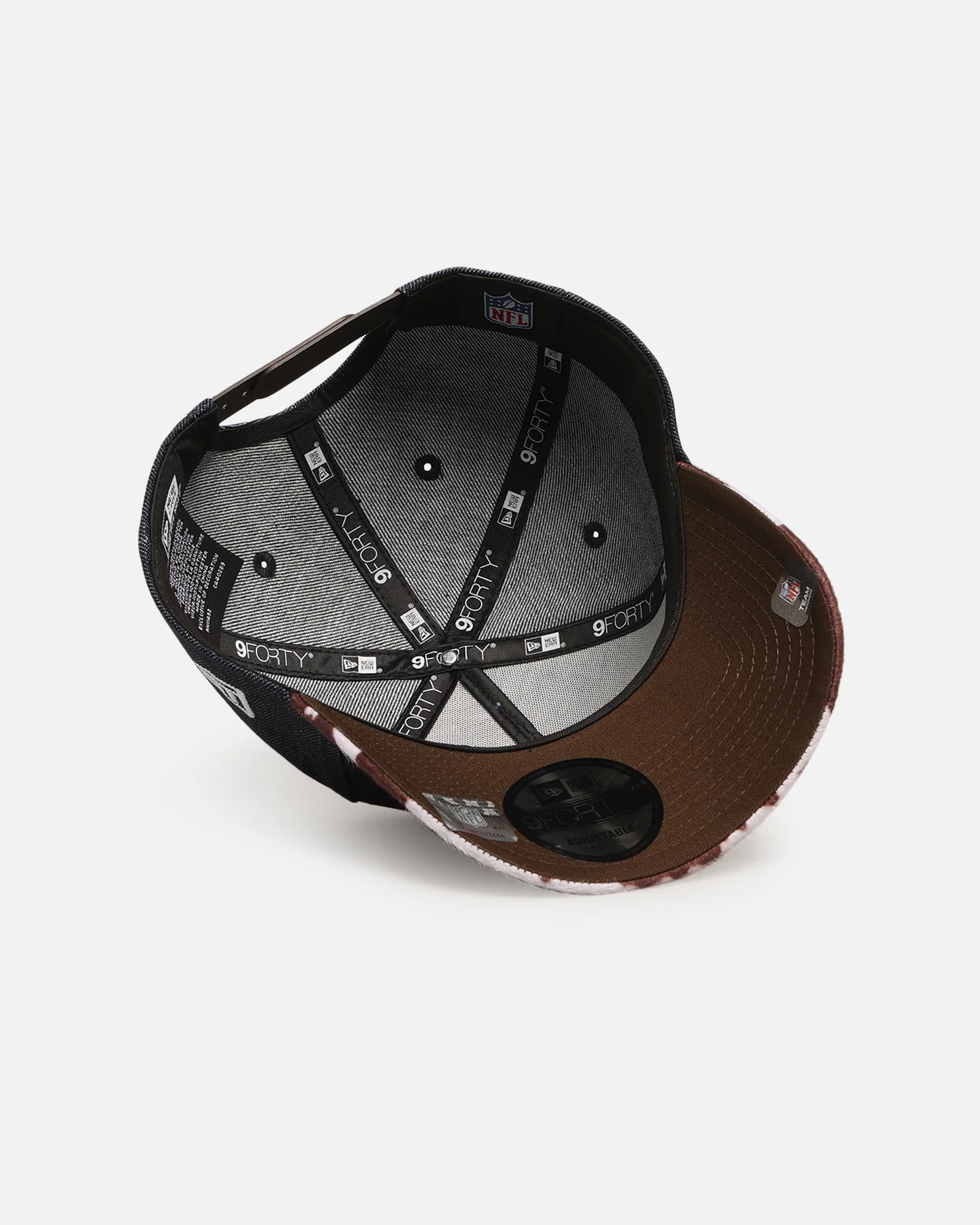 New Era Denver Broncos 'Denim Cowhide' 9FORTY A-Frame Snapback Navy - Image 6