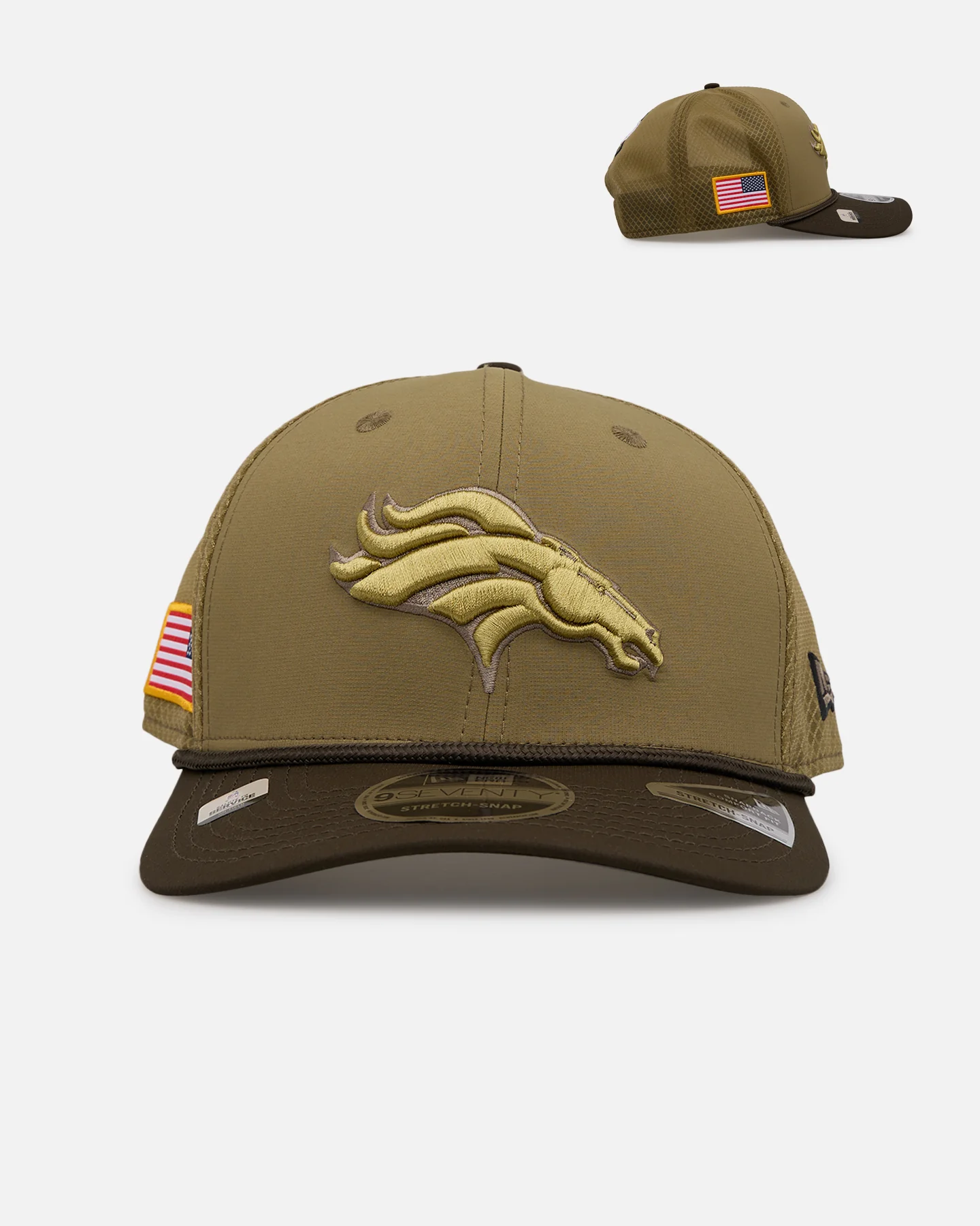 New Era Denver Broncos 'Salute' 9SEVENTY Snapback Olive