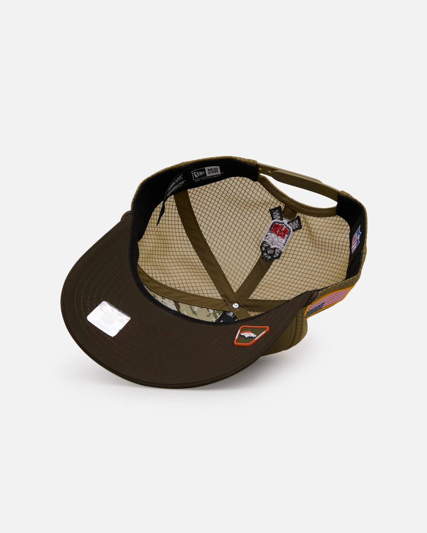 New Era Denver Broncos 'Salute' 9SEVENTY Snapback Olive - Image 6