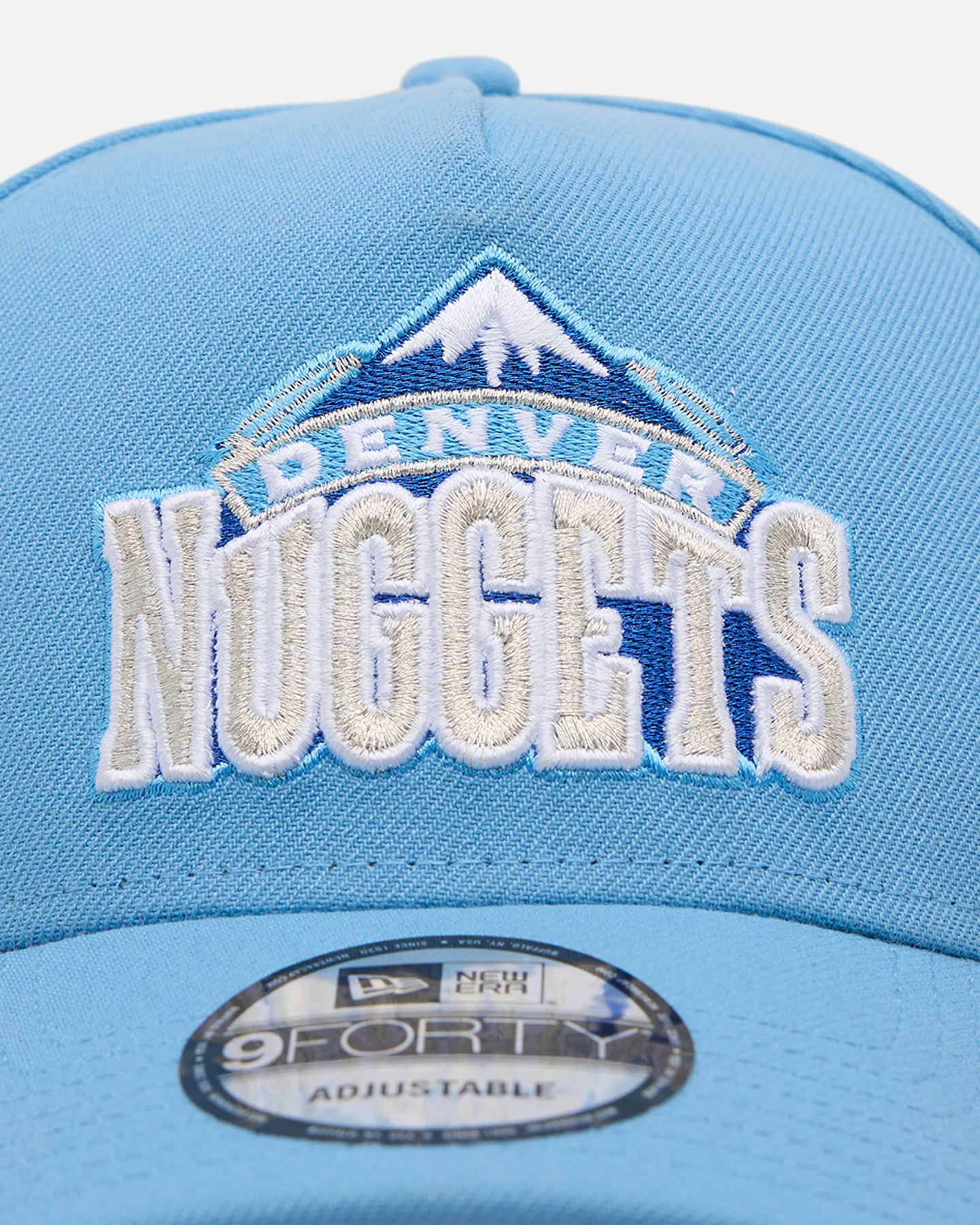 New Era Denver Nuggets 'Black Sky Blue' 9FORTY A-Frame Snapback Sky Blue - Image 5